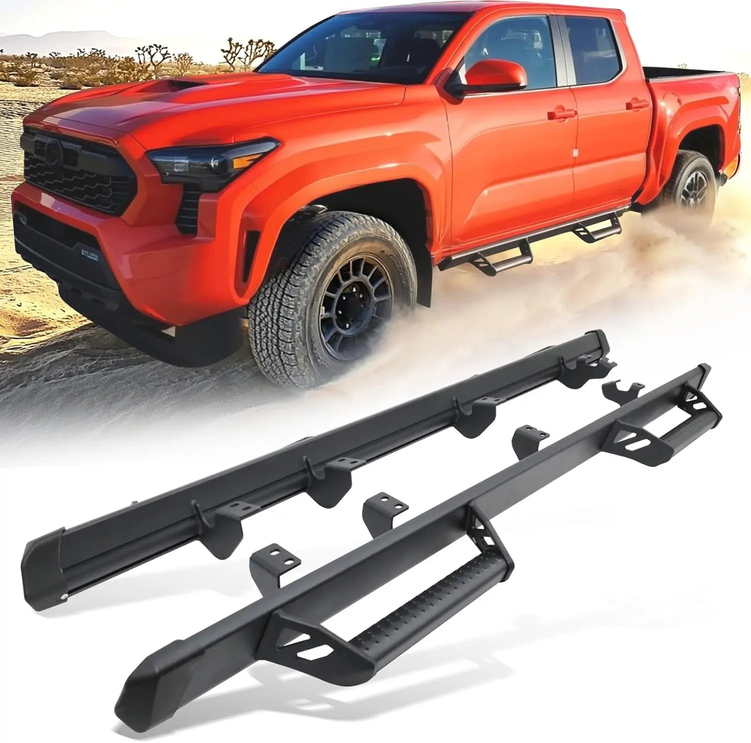600 lbs Drop Down Running Boards for 2024 2025 Toyota Tacoma Double Cab & Hybrid-1