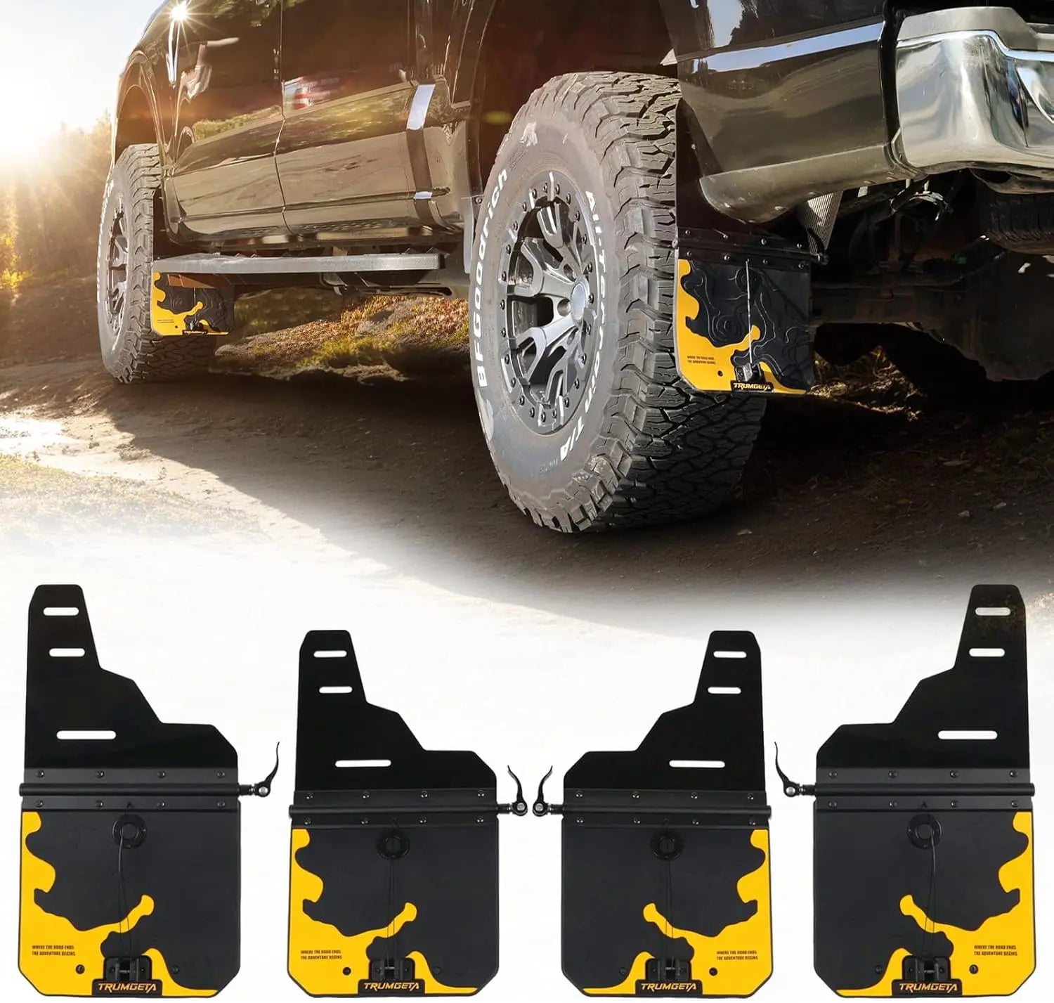 4PCS Upgraded Truck Mud Flaps for Dodge Ram 1500 2500 3500-1