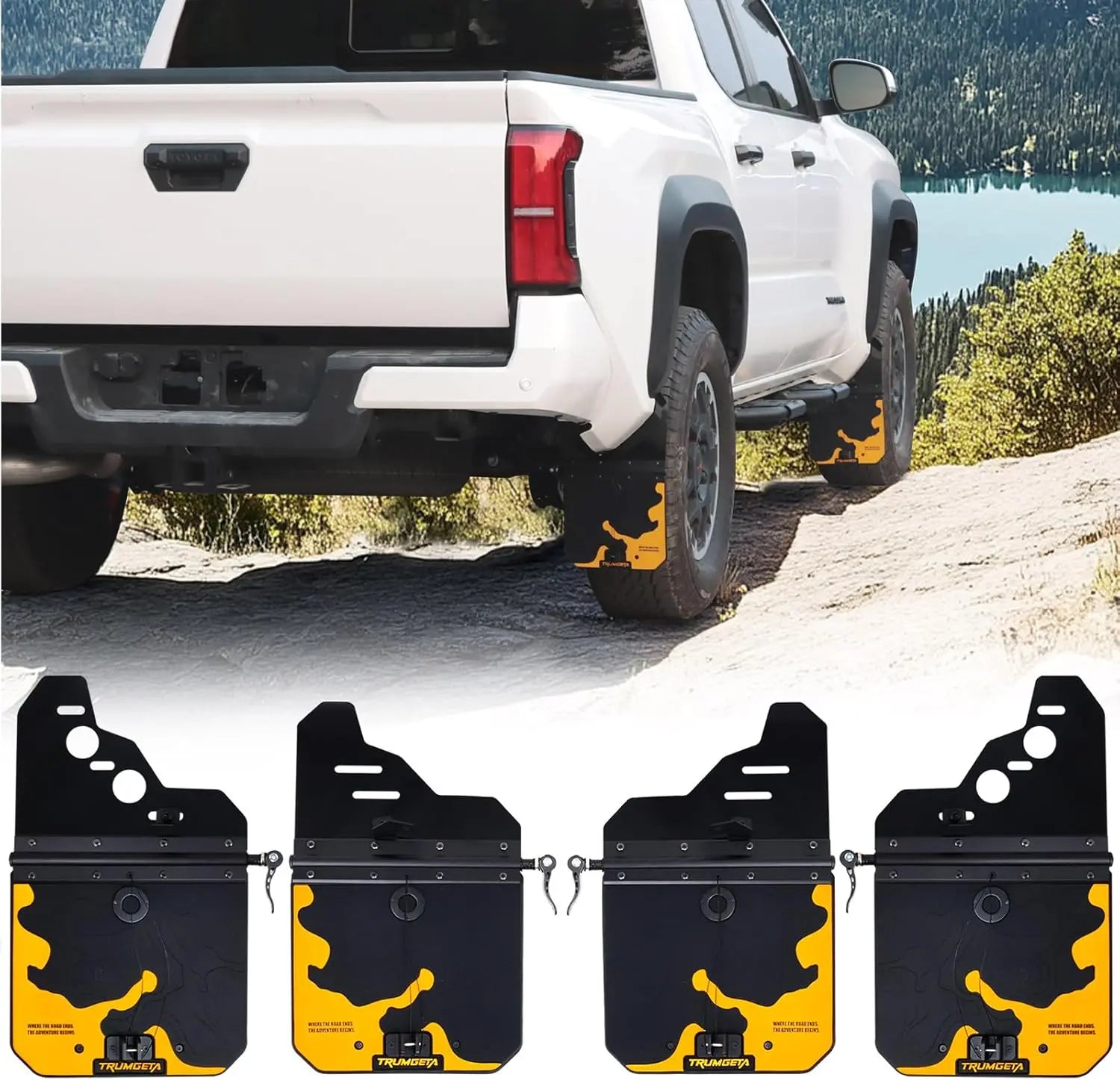 4x Upgraded Truck Mud Flaps for Toyota Tacoma 2024 2025-1