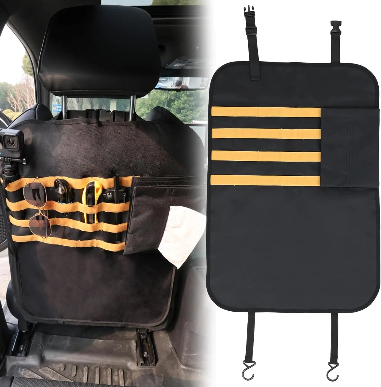 Universal  Seat Back Protector with Storage Organizer-8