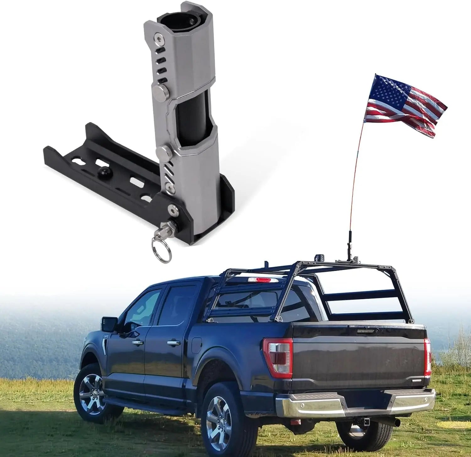 Universal Flag Pole Mount with M8/M10 T-Slot-1