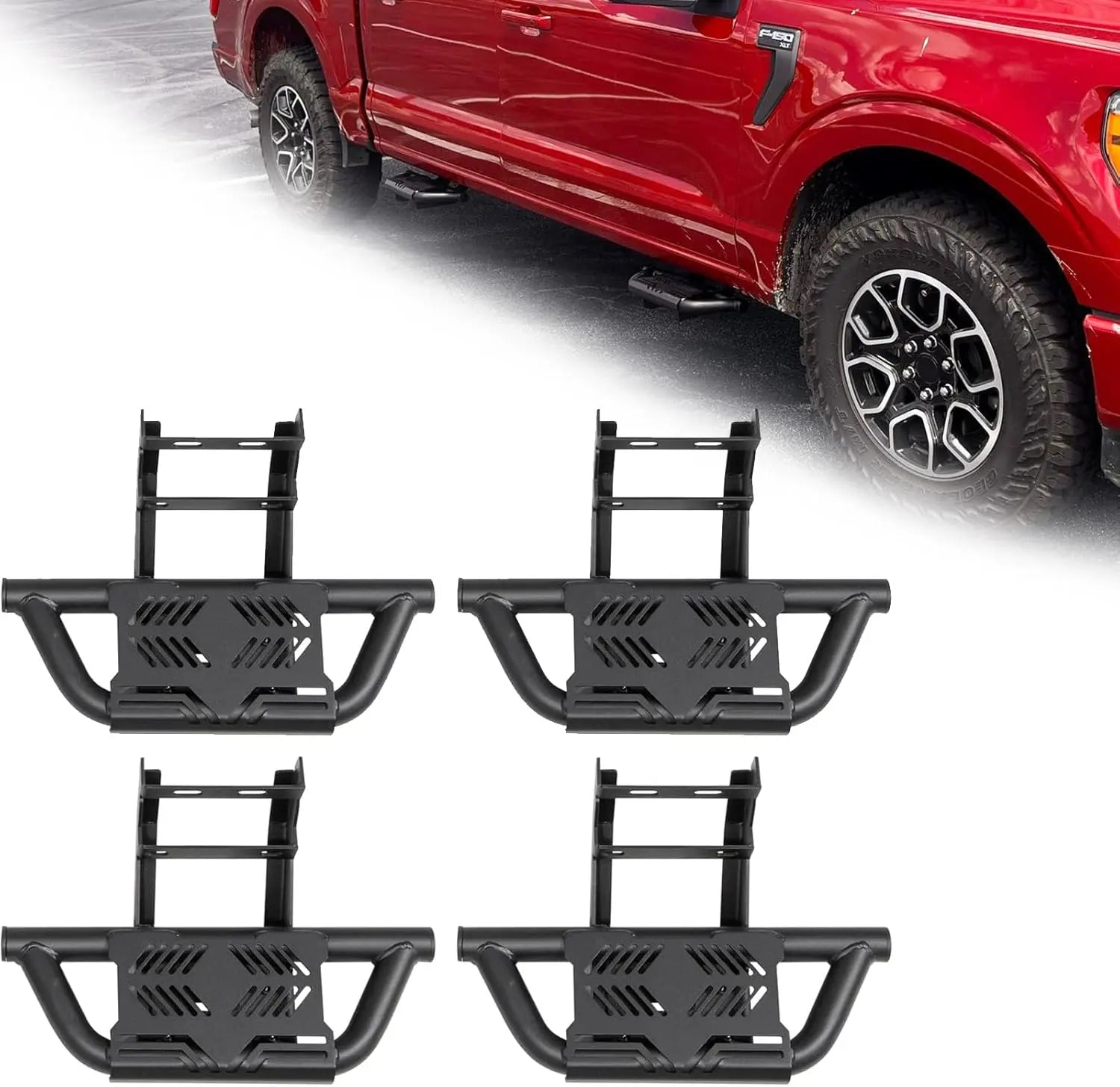 4x EZ Side Steps for Dodge RAM 1500 Crew Cab 2019-2025-1