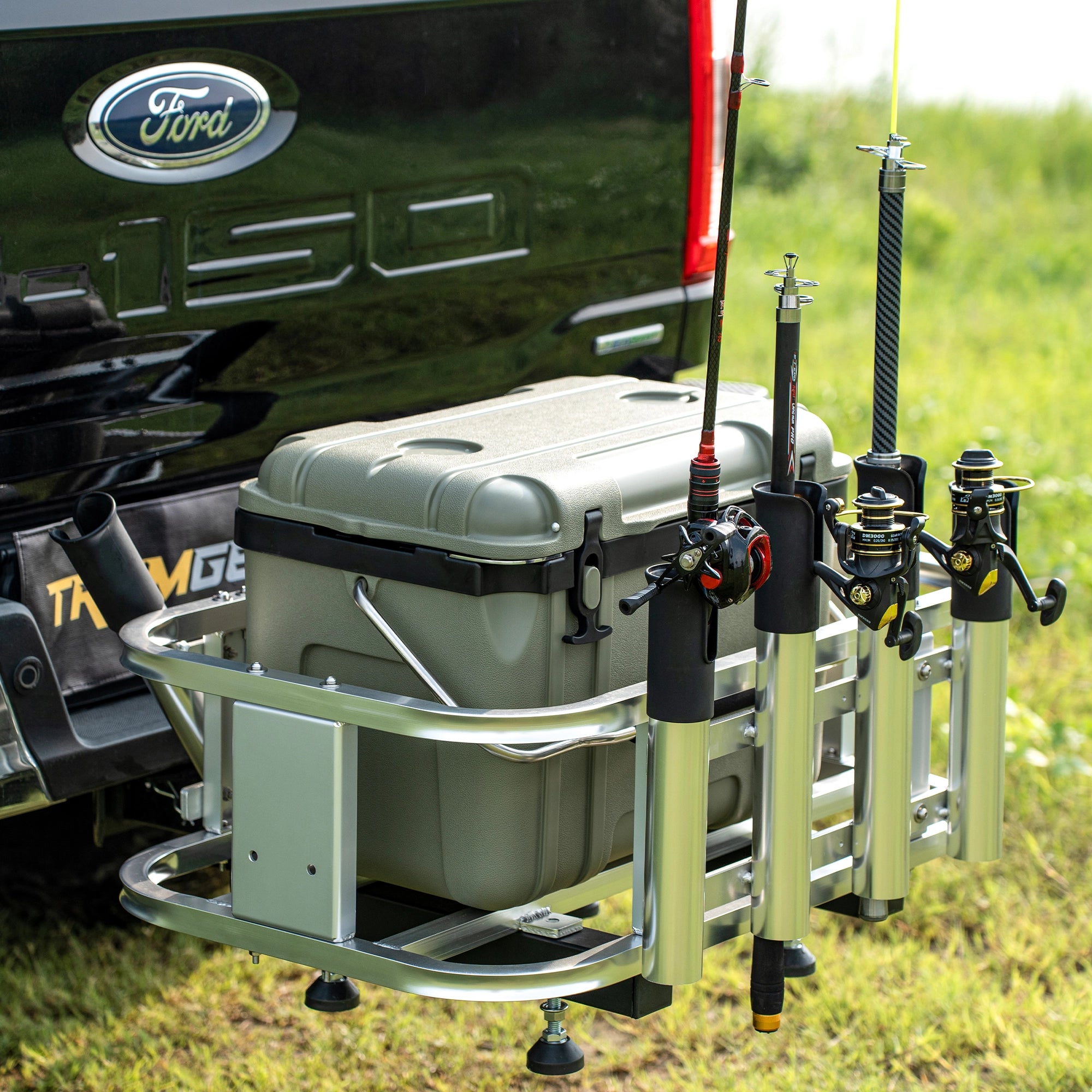 Universal Jet Ski Cooler Rack with Rod Holders-1