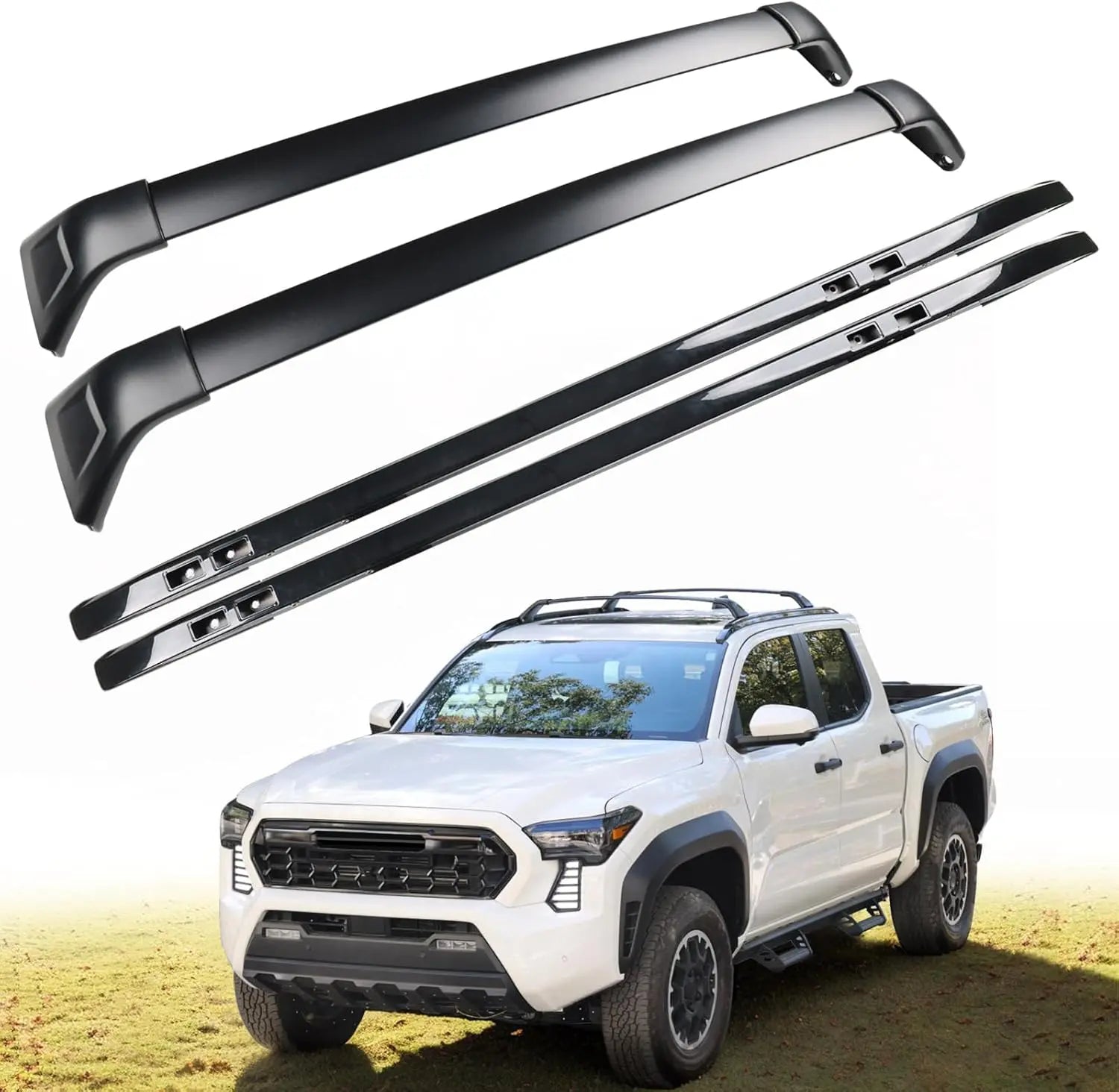 260 lbs Roof Rack Cross Bars Kit for 2024 2025 Toyota Tacoma Double Cab-1