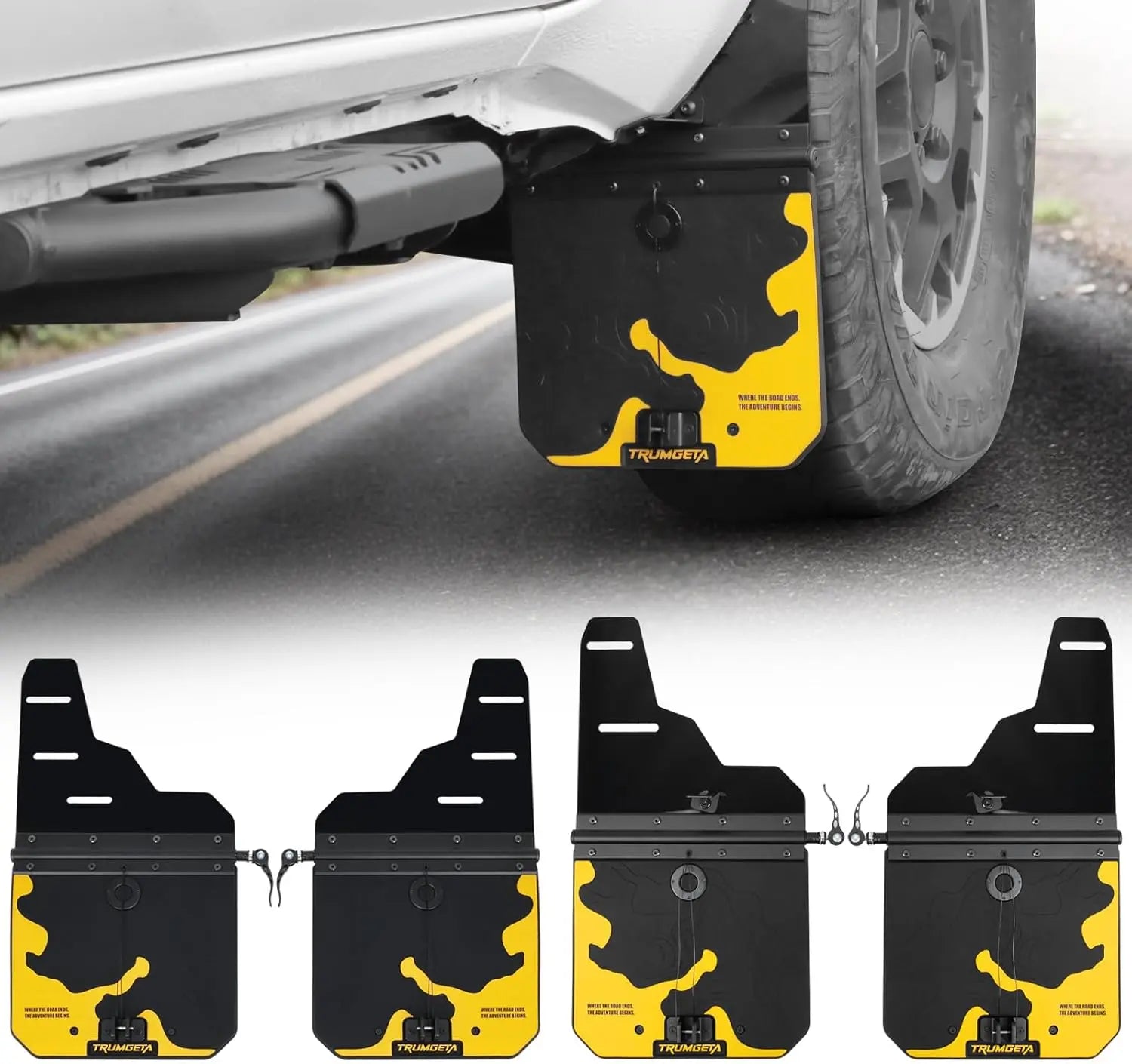 4PCS Upgraded Truck Mud Flaps for Toyota Tacoma 2005-2023-1