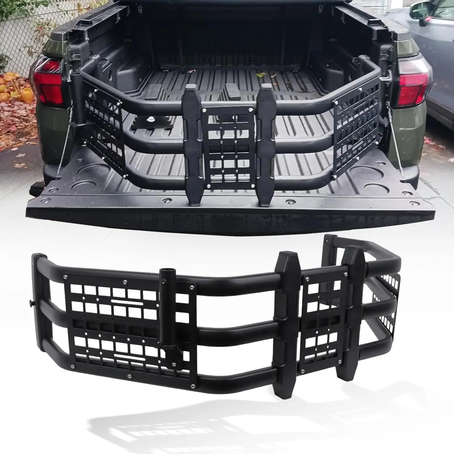 Truck Bed Extender for Hyundai Santa Cruz 2022-2025 with Molle Panel and Flag Bracket-1