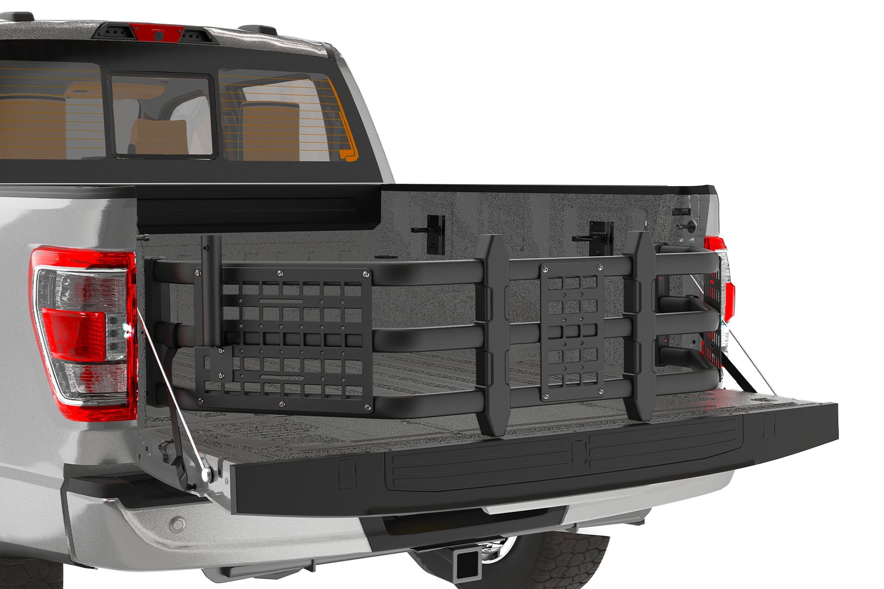 Truck Bed Extender for Ford F150 2015-2025 with Molle Panel and Flag Pole Mount - TRUMGETA