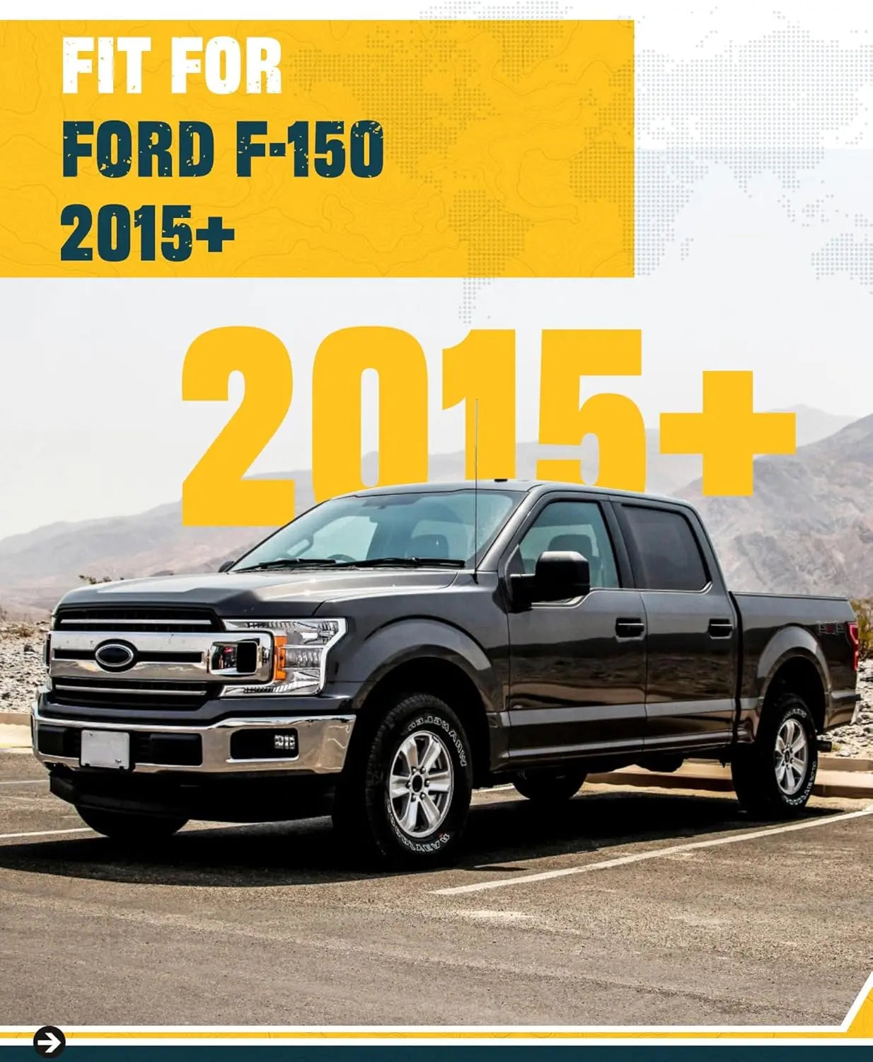 Truck Bed Extender for Ford  F150 2015-2025 with Molle Panel and Flag Pole Mount-2