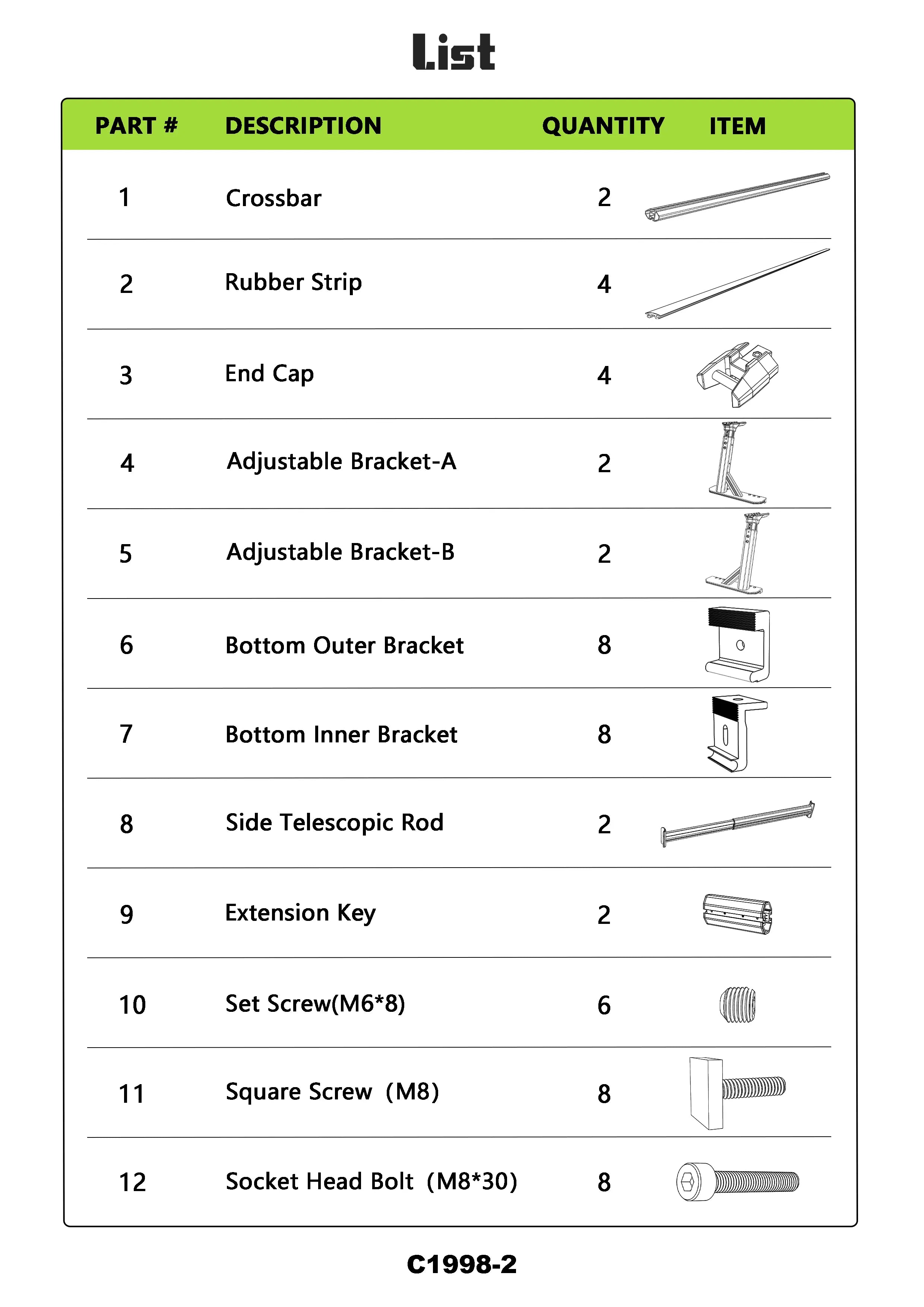 Heavy Duty 800LB Adjustable Bed Rack for Trucks-1