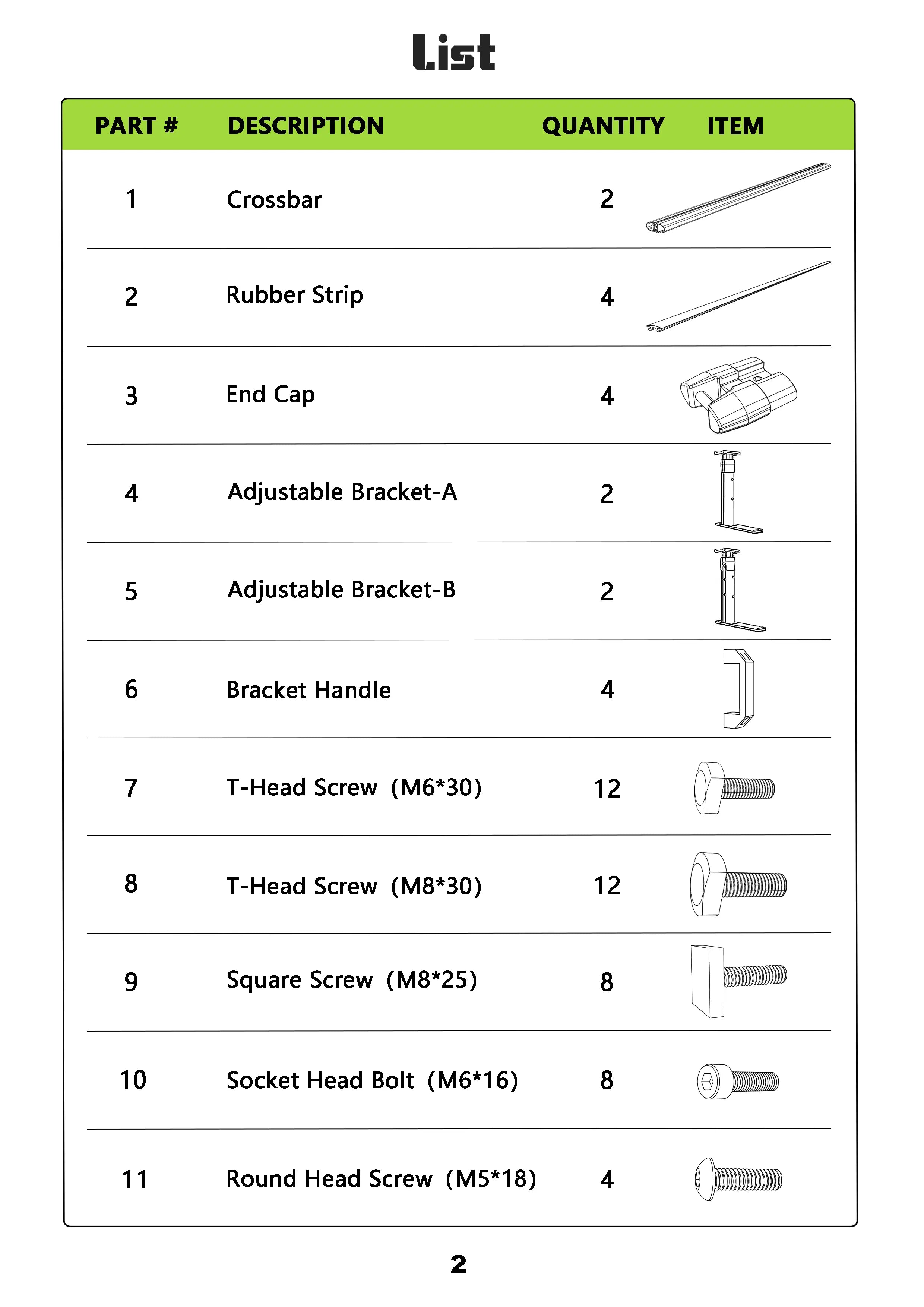 Truck Bed Rack Fit for Tacoma Gladiator Mid Size Pickups with Tonneau Cover w/T-Slot Rails-1