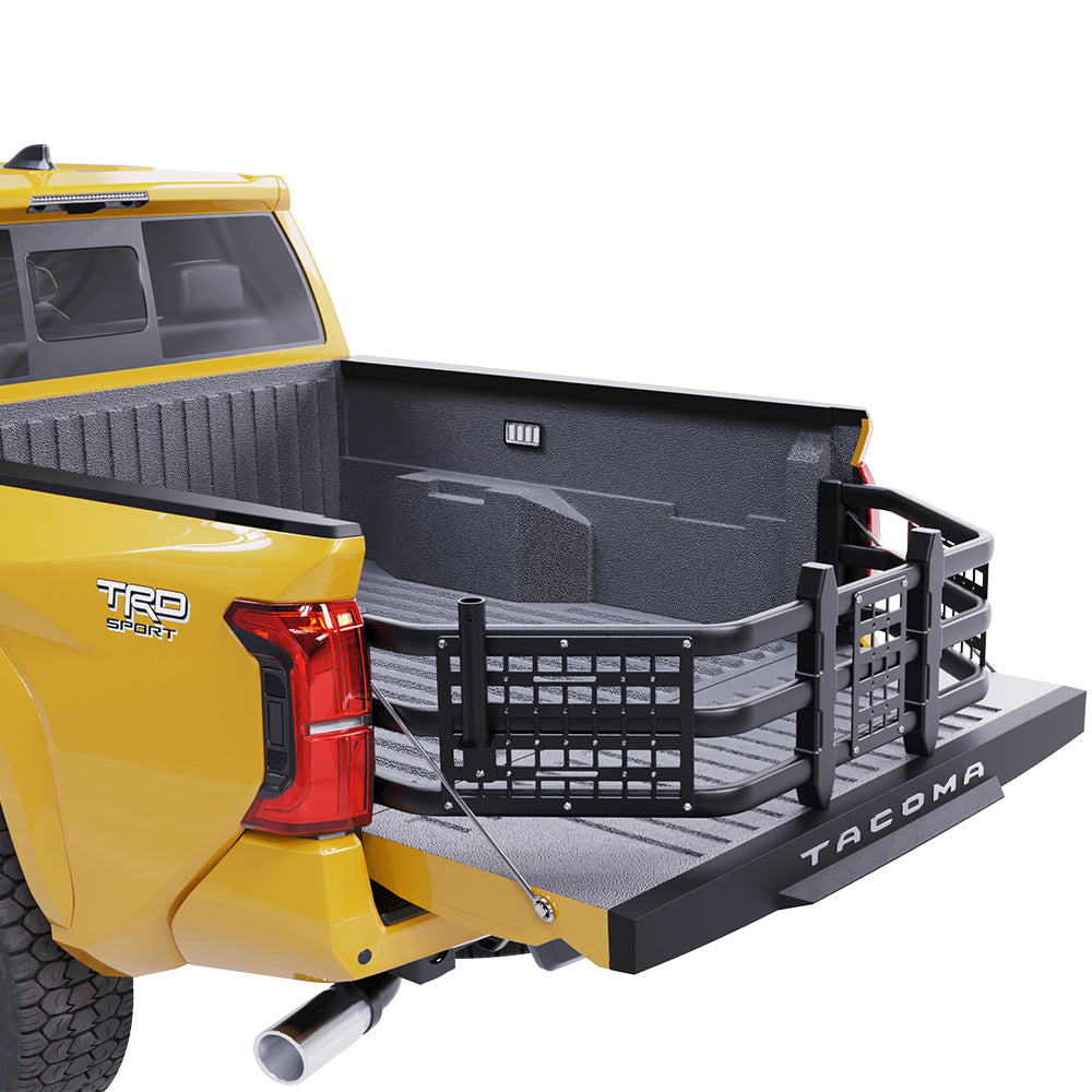 Truck Bed Extender for Toyota Tacoma 2005-2025 with Molle Panel and Flag Pole Mount