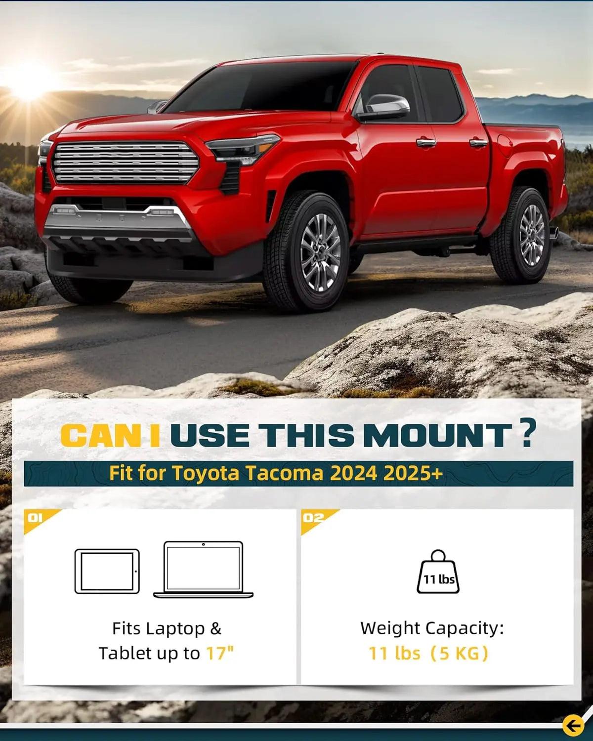 Heavy Duty Laptop Mount for Toyota Tacoma-2