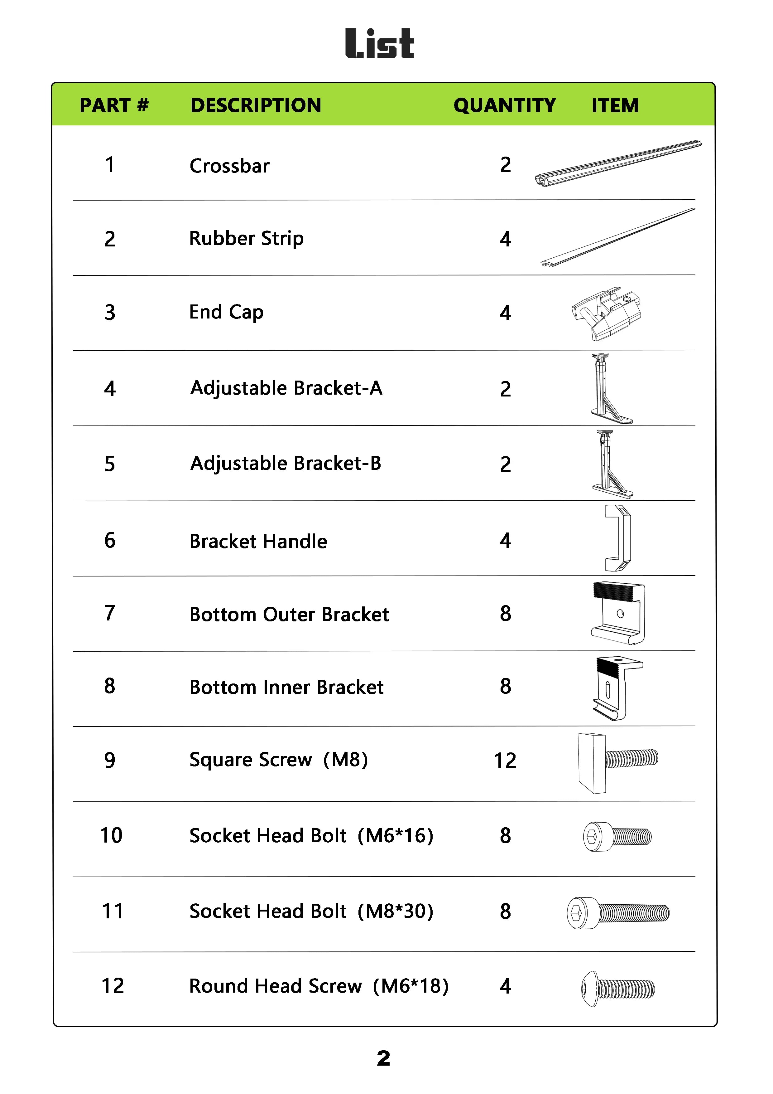 Adjustable Aluminum Truck Ladder Rack with Side Bar Fit for F150 Silverado Ram Sierra-1