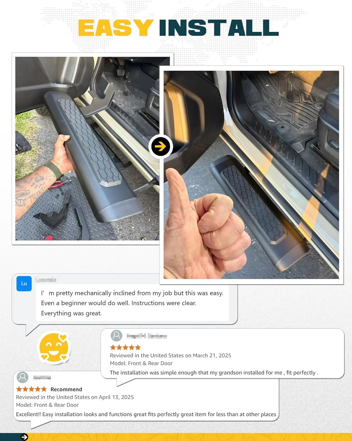 EZ Side Steps for 2019-2025 Chevy Silverado & GMC Sierra-2
