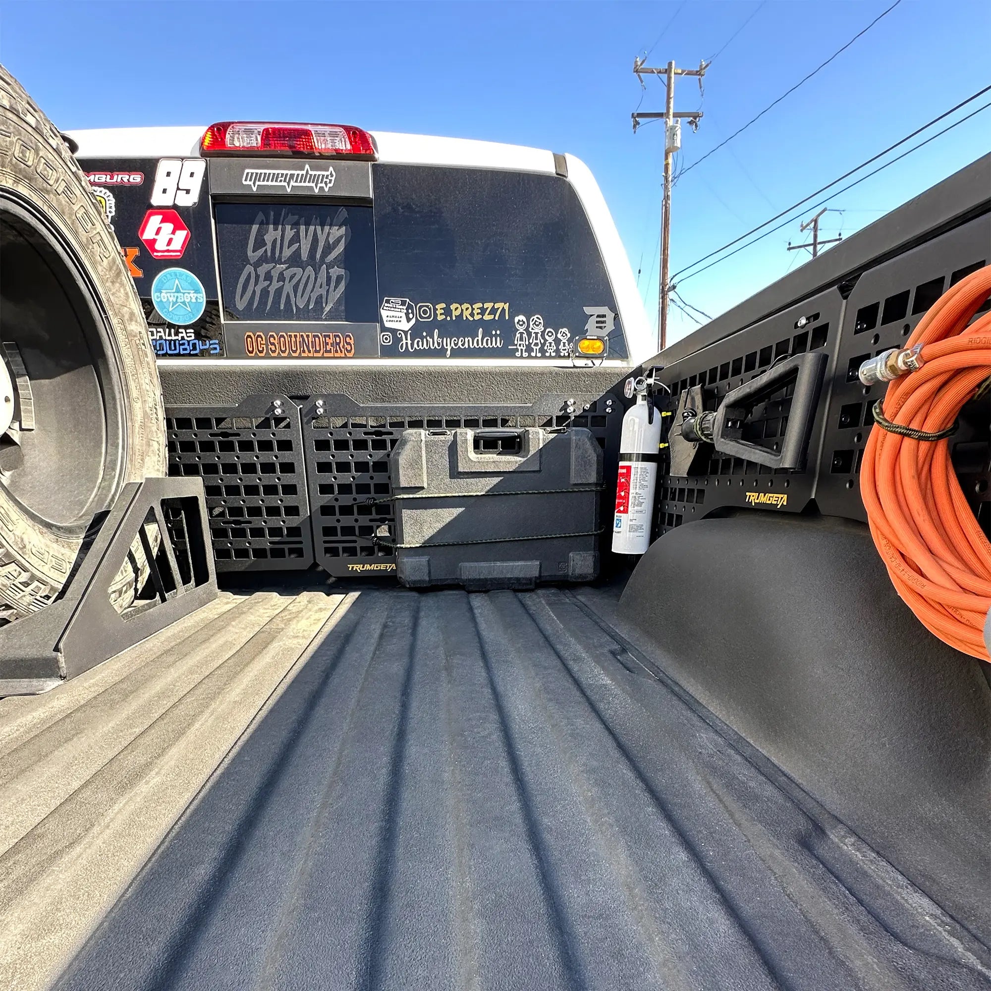 Front Bed MOLLE Panel Fit for 2014-2018 Chevy Silverado-8