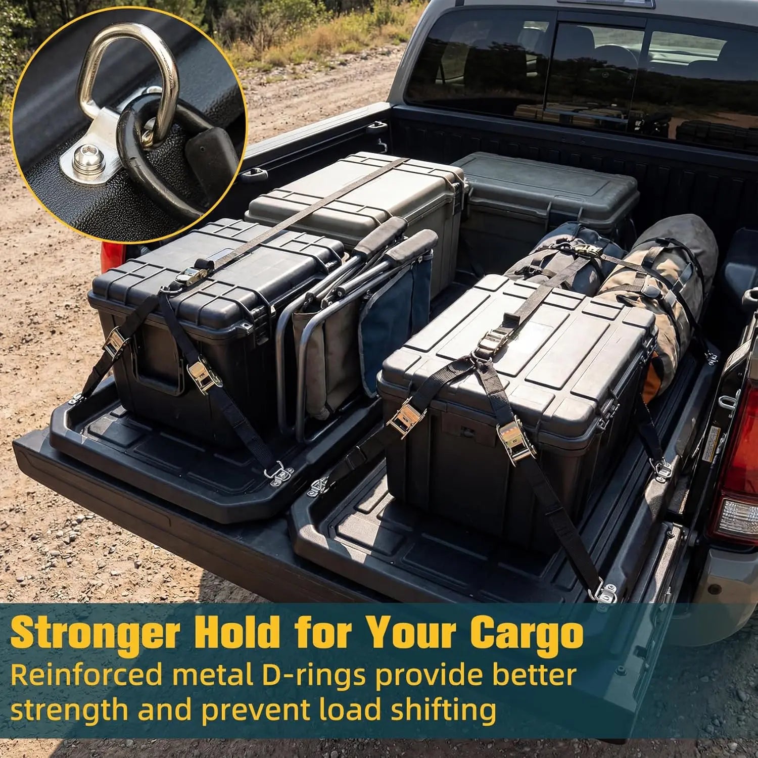 Trumgeta Slide-Out Truck Bed Cargo Tray Fit for Mid-Size & Full-Size Pickup Trucks -2