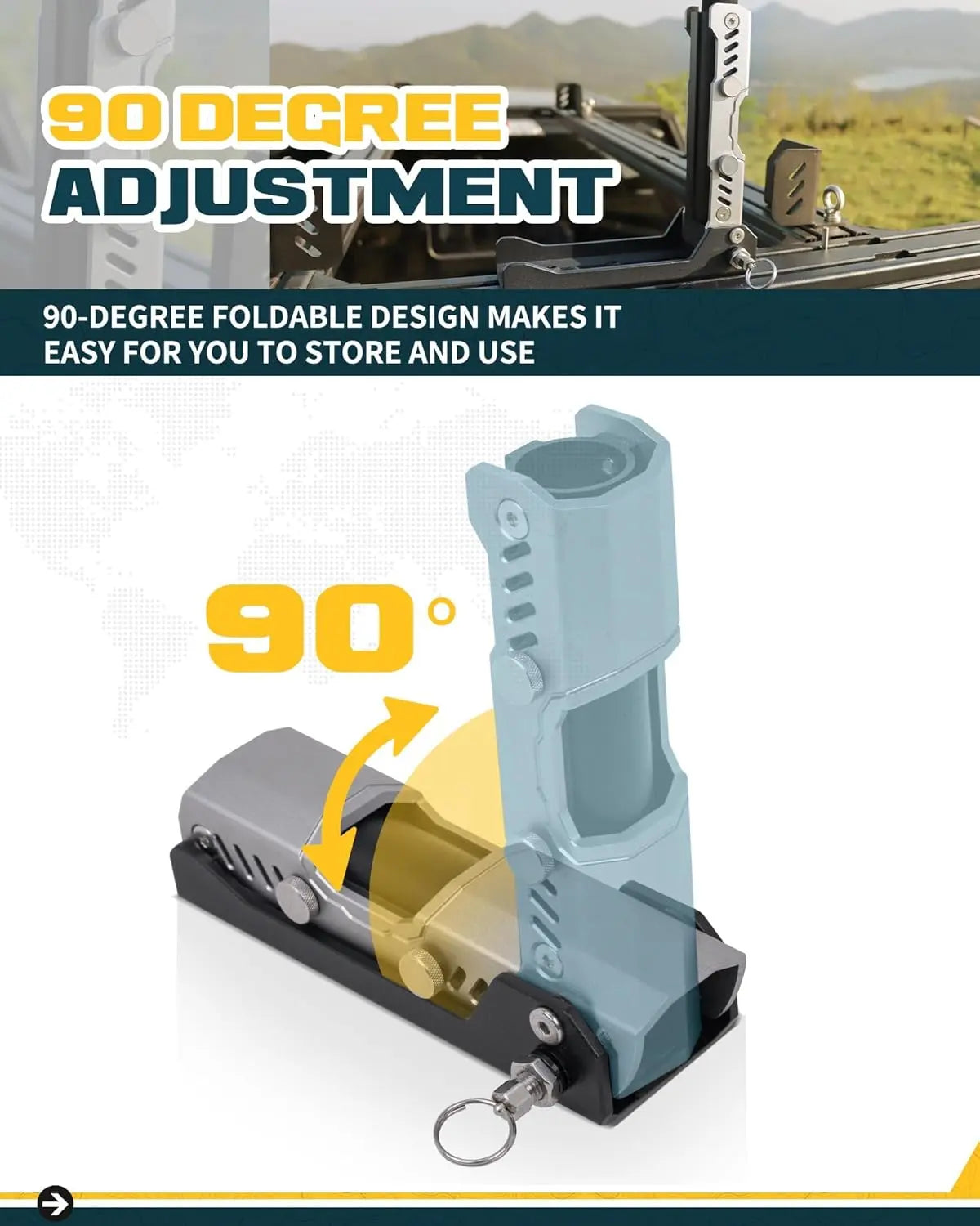 Universal Flag Pole Mount with M8/M10 T-Slot-2