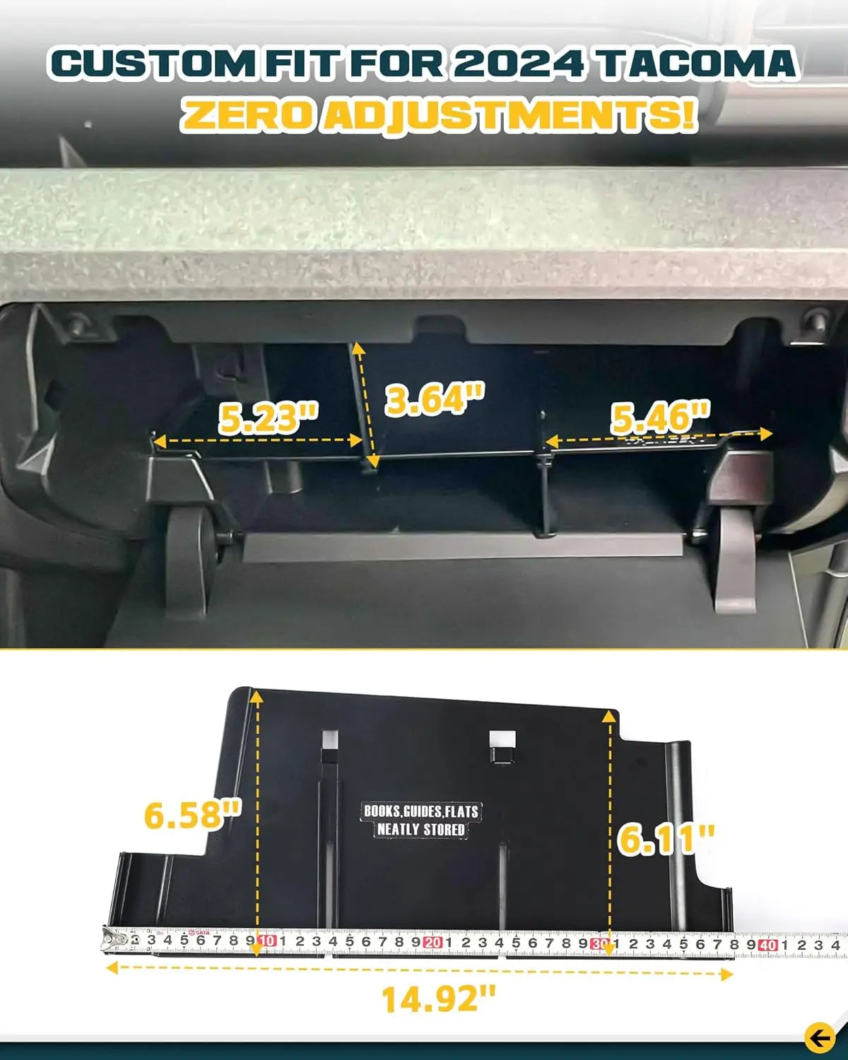 Glove Box Organizer Fit for 2024 2025 Toyota Tacoma-2