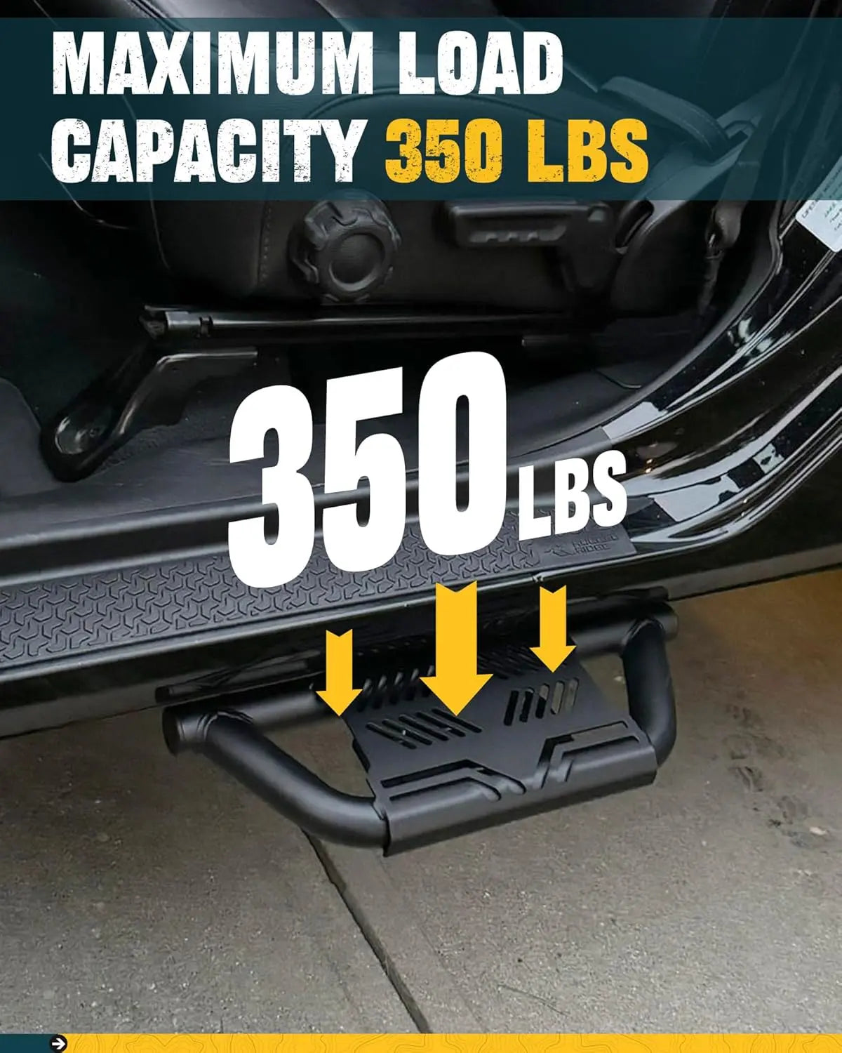 4X EZ Side Steps for 2007-2018 Jeep Wrangler JK-2