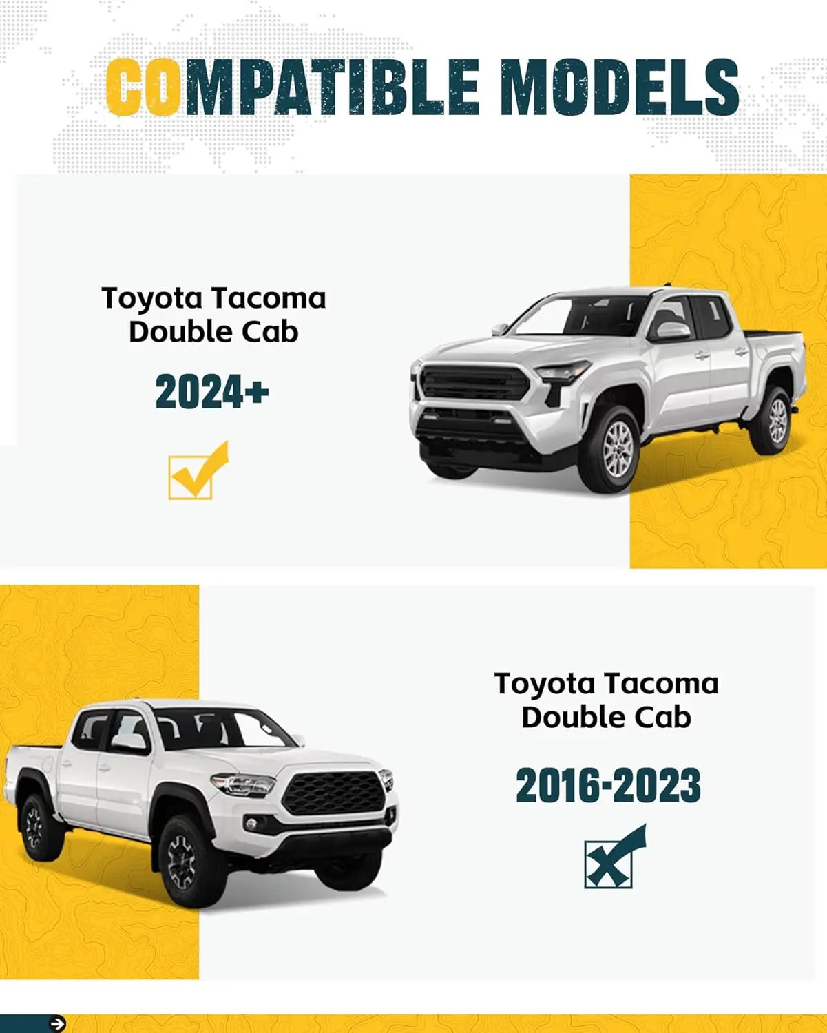Running Boards for 2024 2025 Toyota Tacoma Double Cab-2