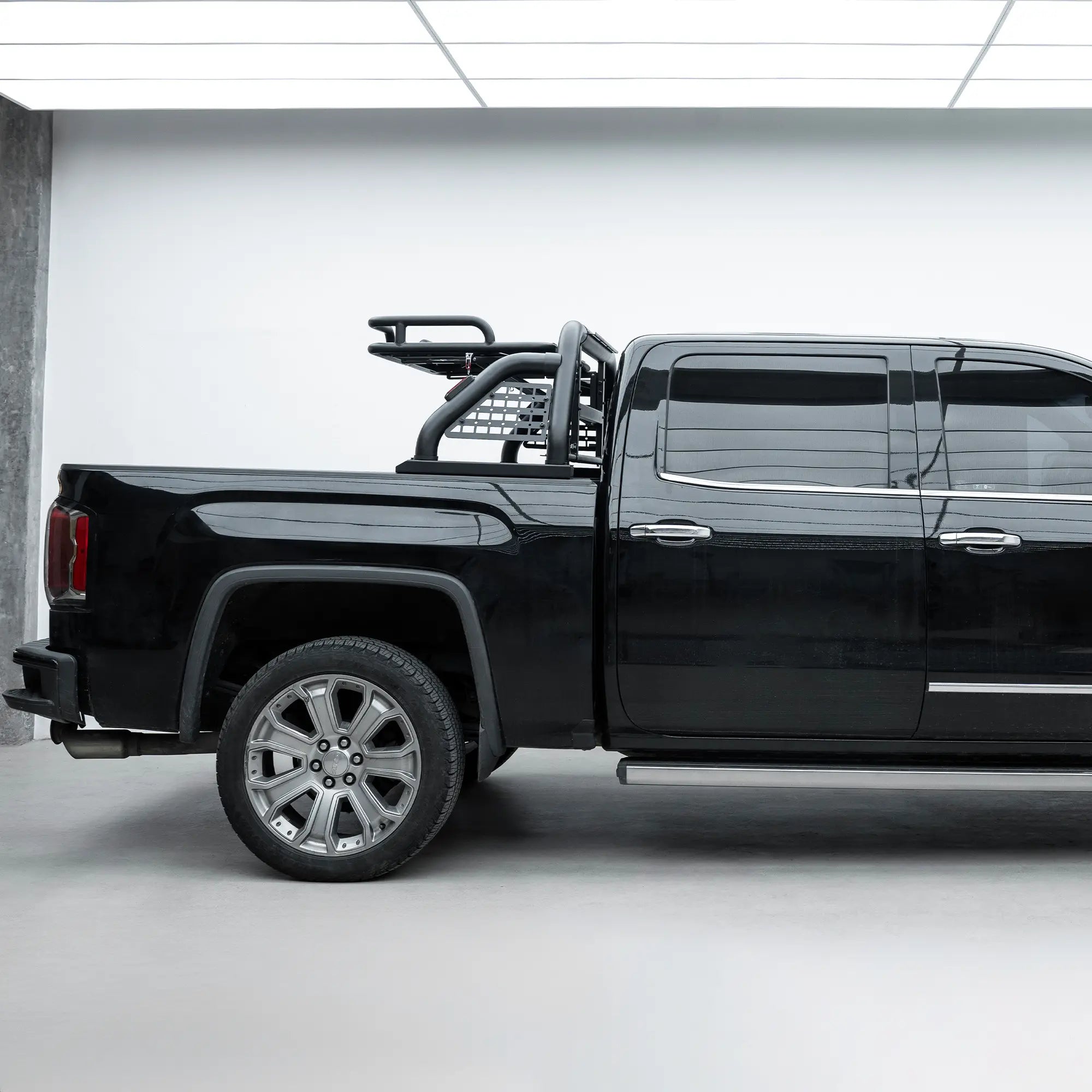 Molle Chase Rack with Flip Cargo Deck for Overlanding and Work Use Fit for F150 Tacoma Silverado-8