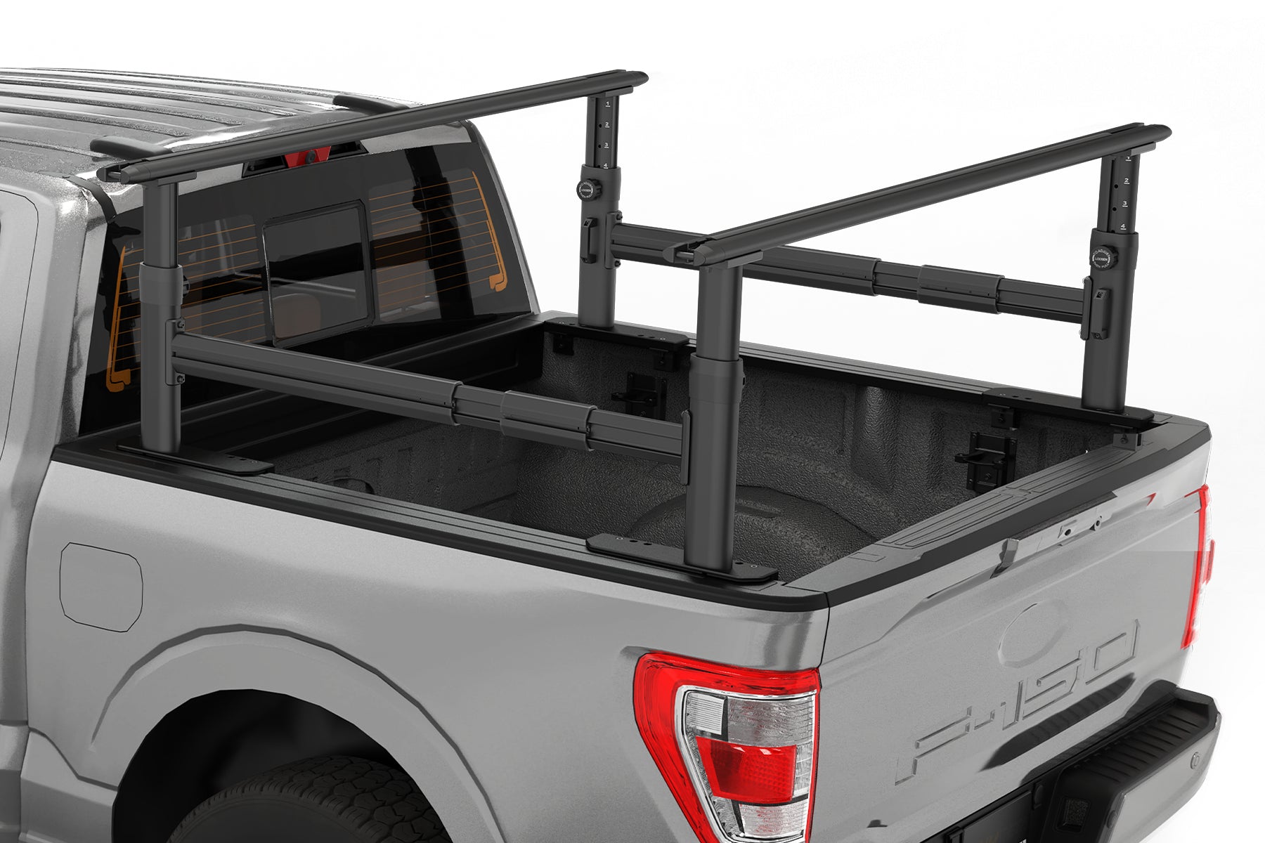 Universal Adjustable Truck Bed Rack for Full Size Trucks 600 LBS with Side Bars-9