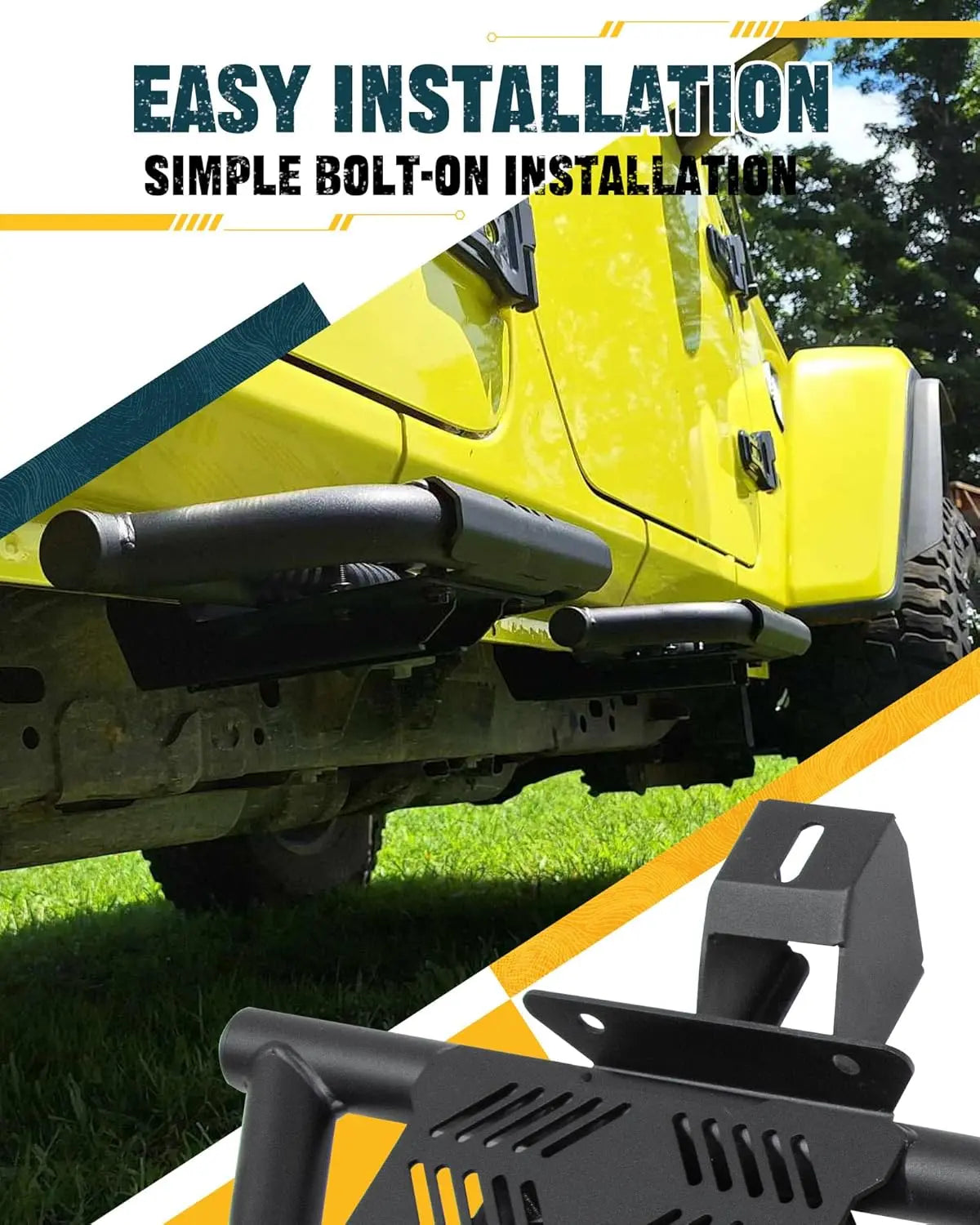4X EZ Side Steps for 2019-2024 Jeep Gladiator JT-3