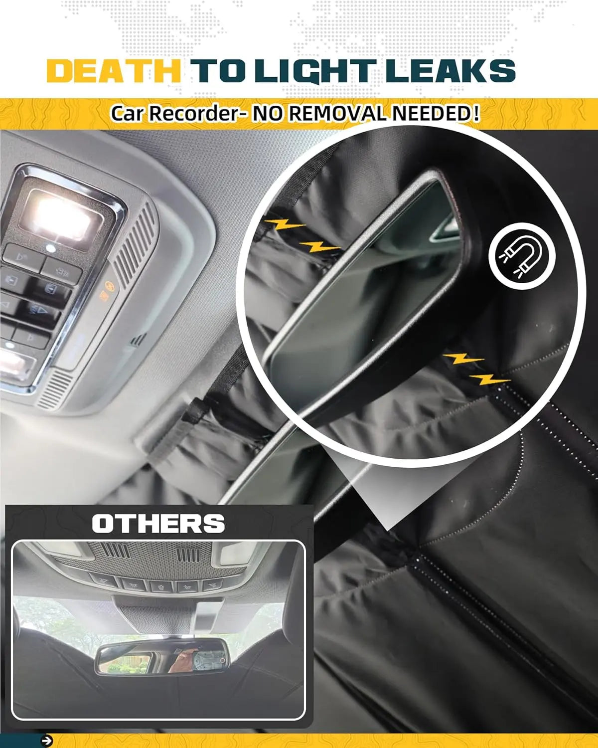 TRUMGETA Windshield Sun Shade for Ford F-150 2021-2025 Front Window Sunscreen Sunshade