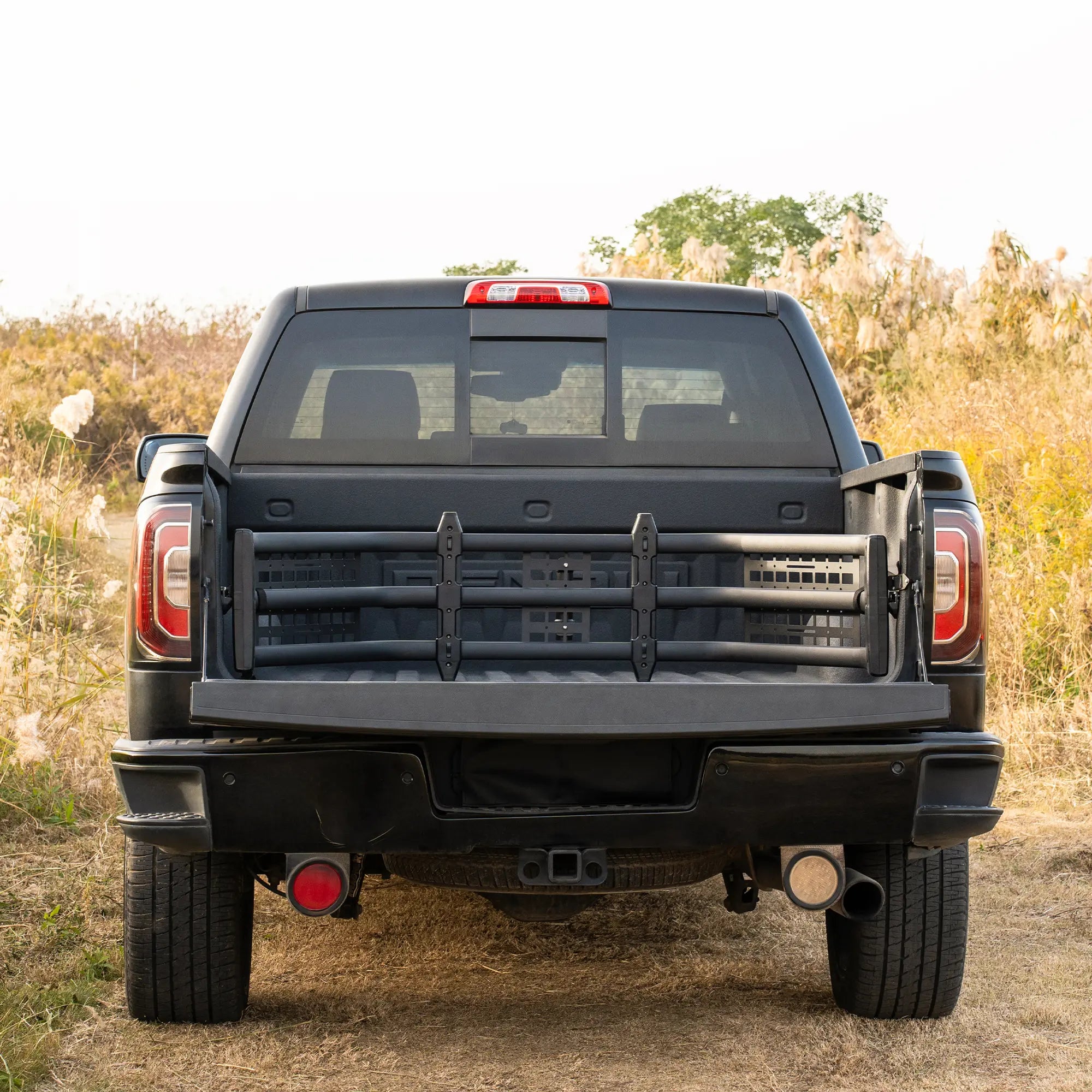 Truck Bed Extender for Ford F150 2015-2025 with Molle Panel and Flag Pole Mount - TRUMGETA