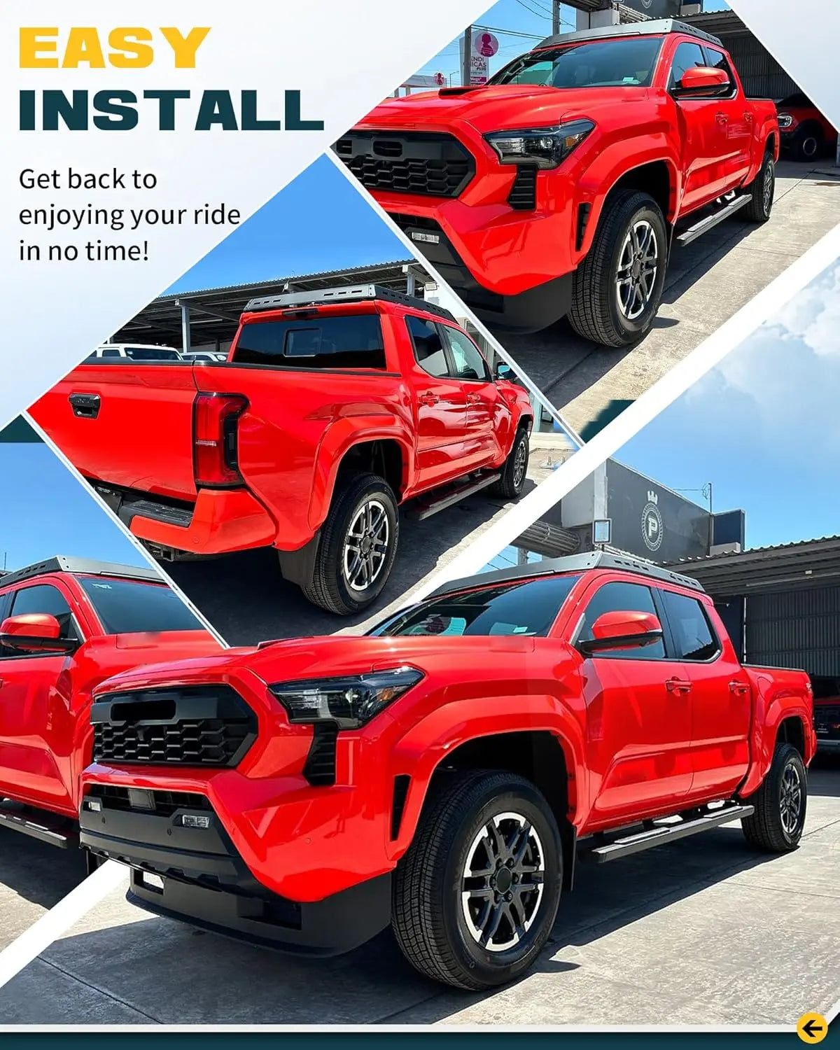 5.5" Running Boards for 2024 2025 Toyota Tacoma Double Cab-3