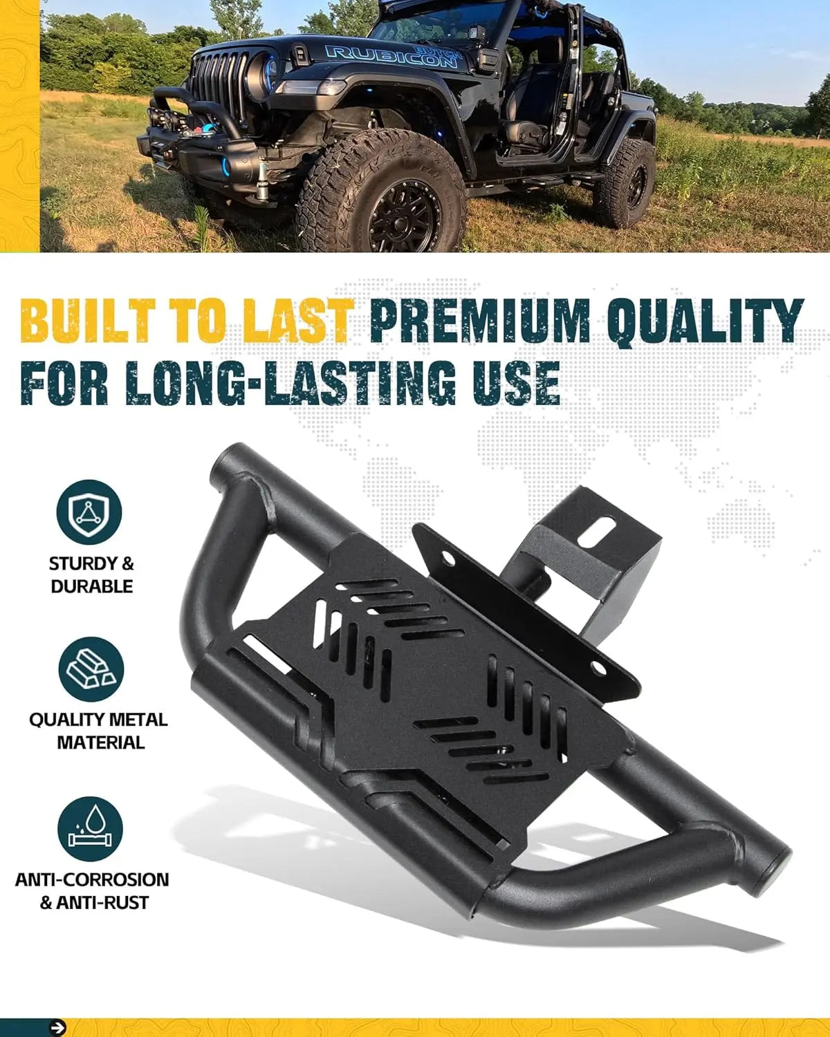 4X EZ Side Steps for 2018-2024 Jeep Wrangler JL-3