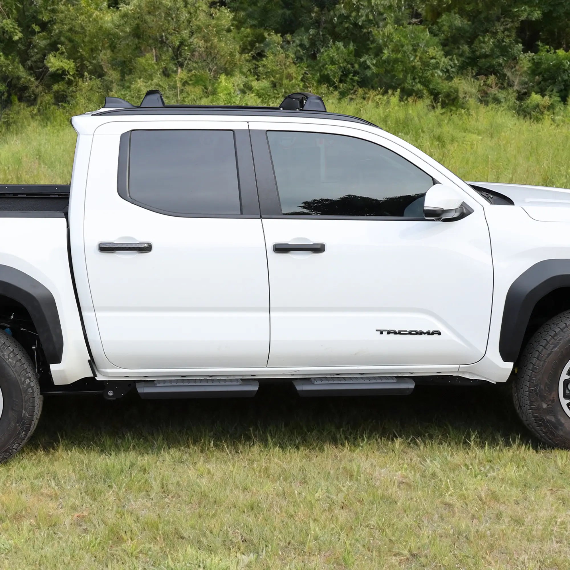 4PCS Upgrade EZ Side Steps for 2024 2025+ Toyota Tacoma Double Cab/Crew Cab-2