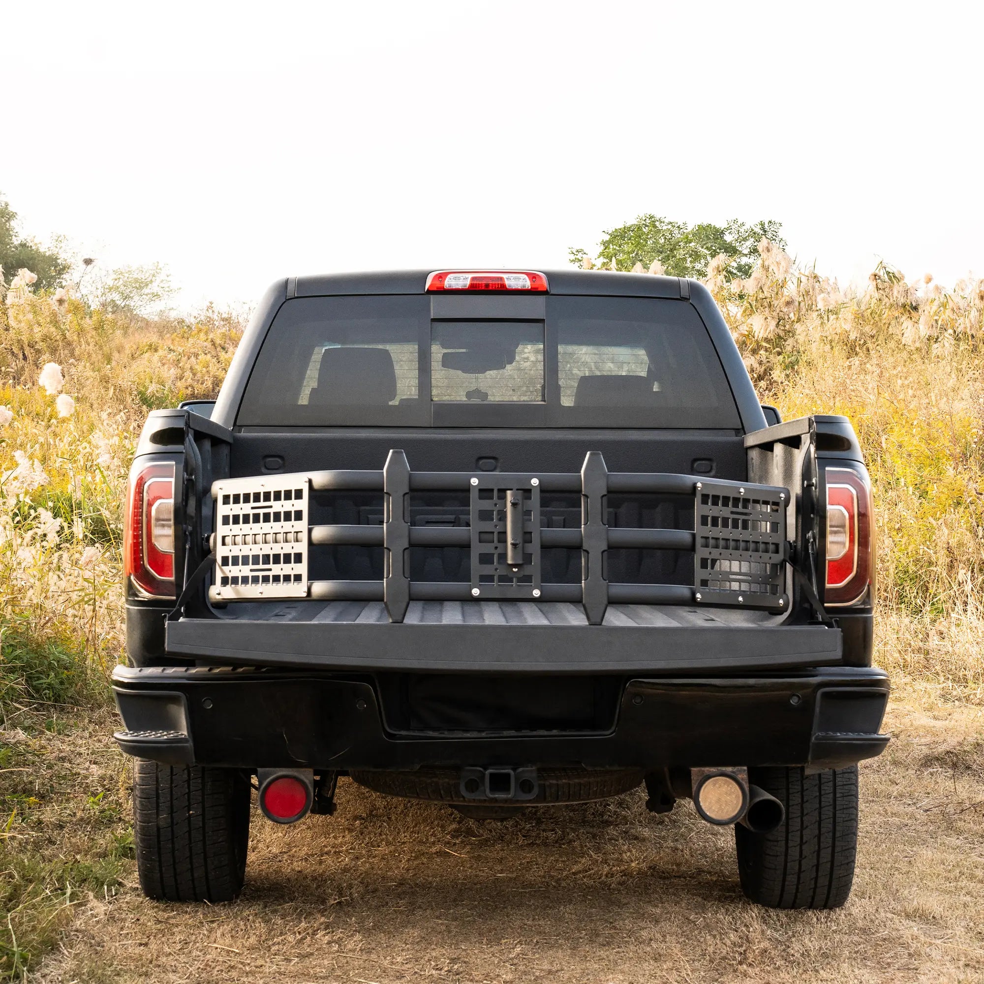 Truck Bed Extender for Ford F150 2015-2025 with Molle Panel and Flag Pole Mount - TRUMGETA