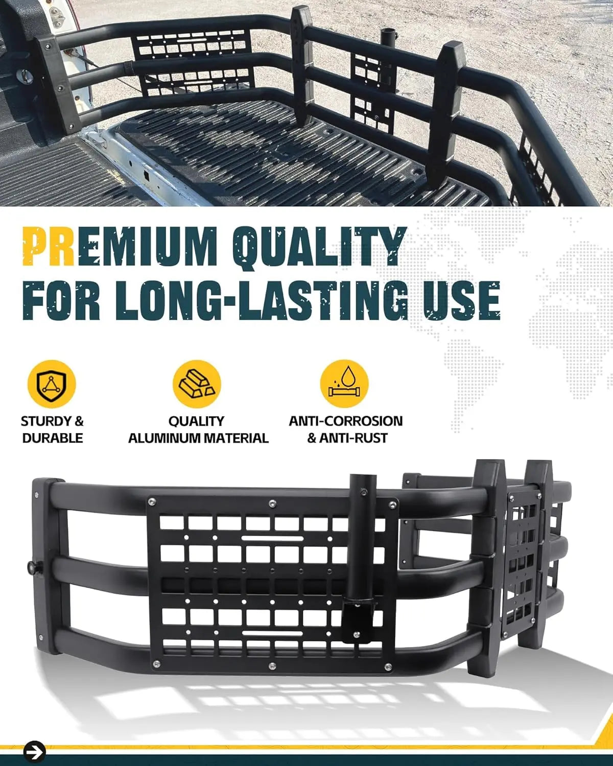 Truck Bed Extender for Toyota Tundra 2007-2025 Tailgate Extender-4