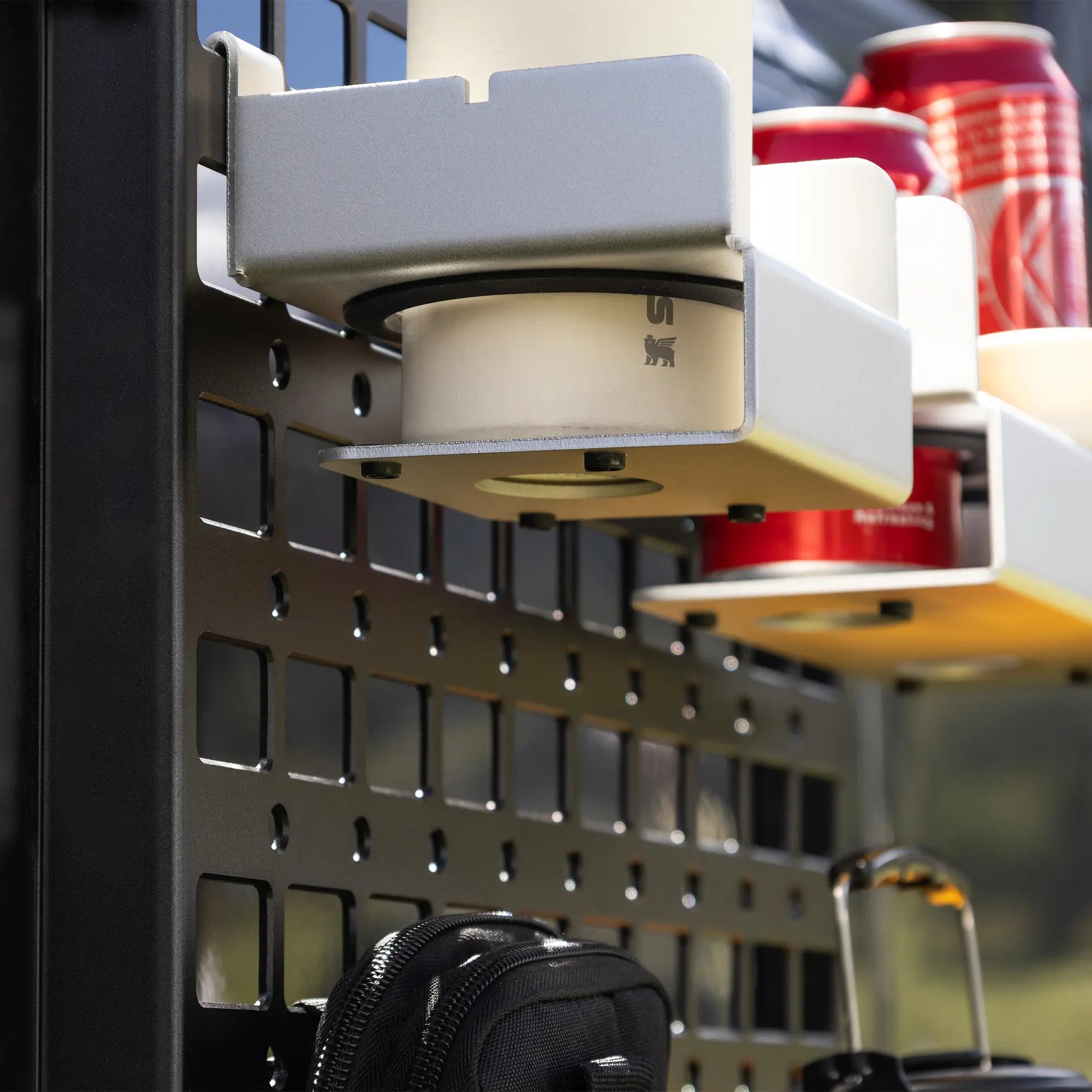 Magnetic Vehicle Side Tray System with MOLLE Panel for Pickup Camping, Outdoor Cooking and Jobsite Organization-5