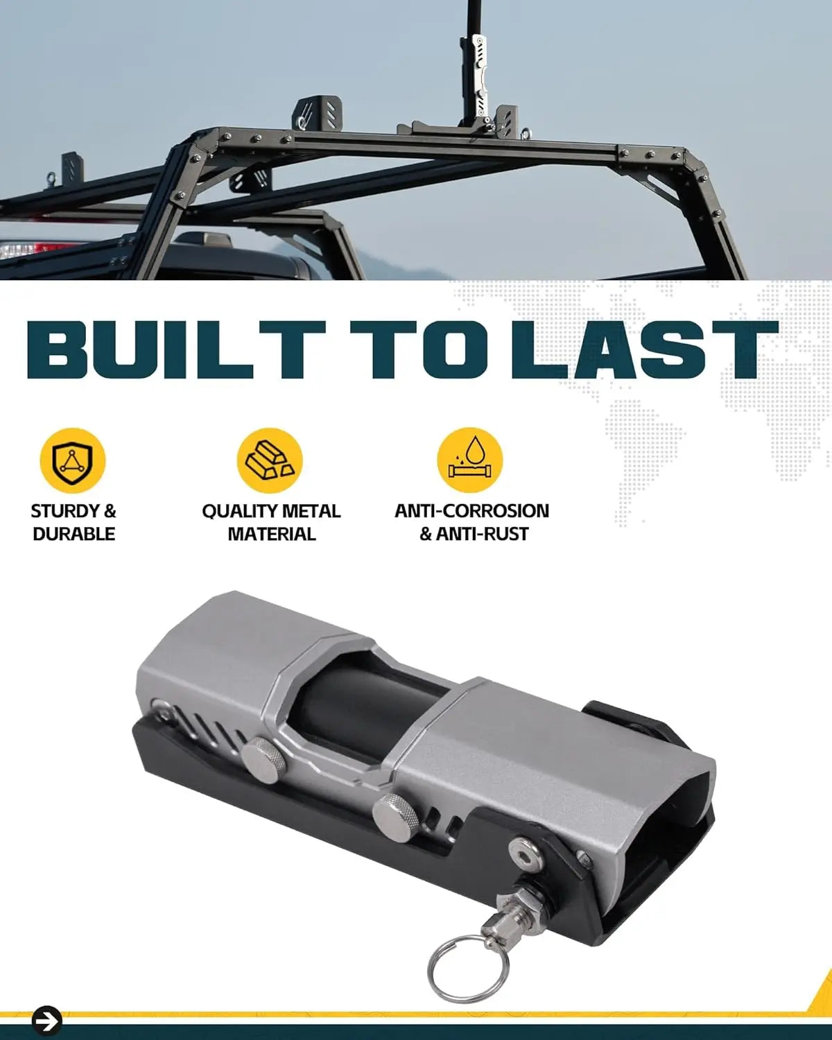 Universal Flag Pole Mount with M8/M10 T-Slot-5