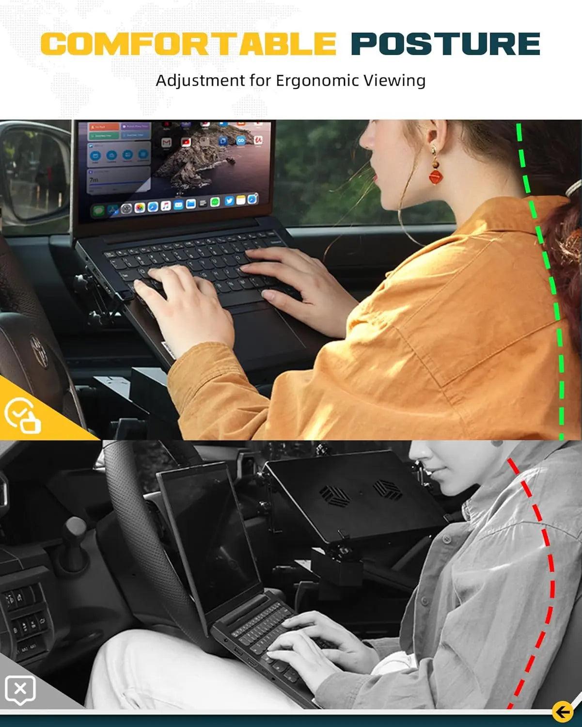 Heavy Duty Laptop Mount for Toyota Tacoma-5