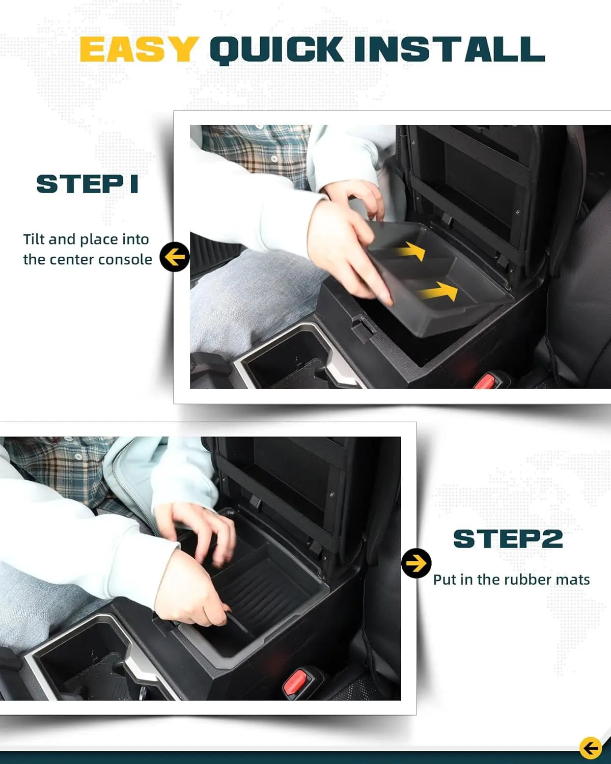 Center Console Organizer Tray for 2024 2025 Toyota Tacoma  & Toyota 4Runner 2025+-5