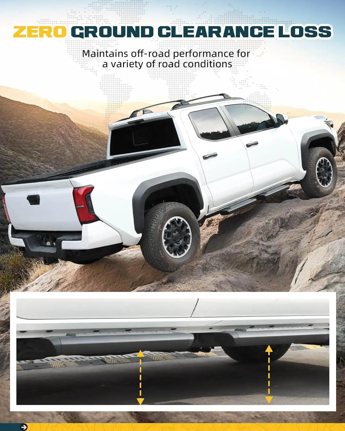 4PCS Upgrade EZ Side Steps for 2024 2025+ Toyota Tacoma Double Cab/Crew Cab-5