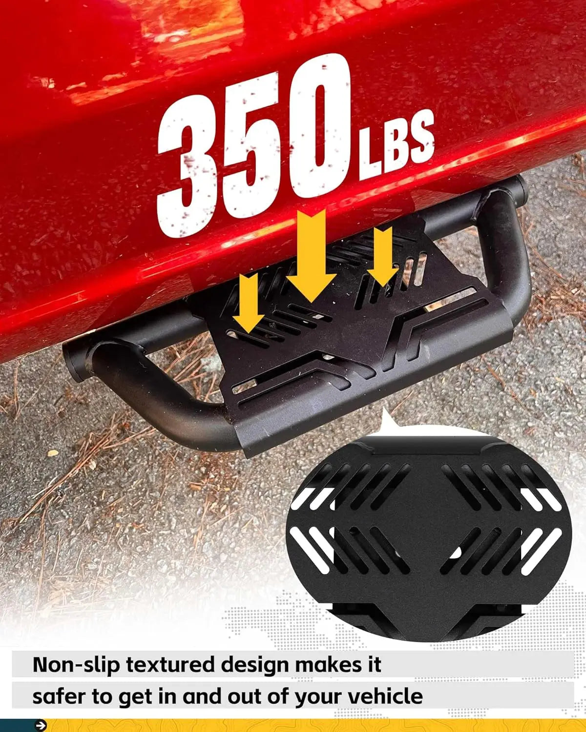4X EZ Side Steps for 2015-2024 Ford F Series-5