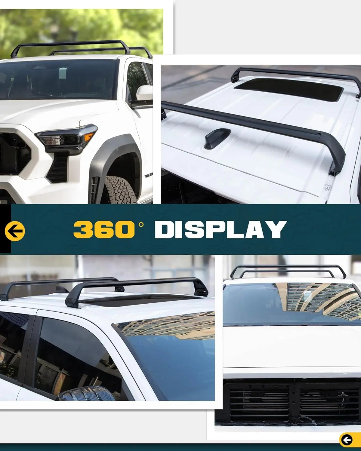 Roof Rack Cross Bars for Toyota Tacoma Double Cab/Crew Cab-6