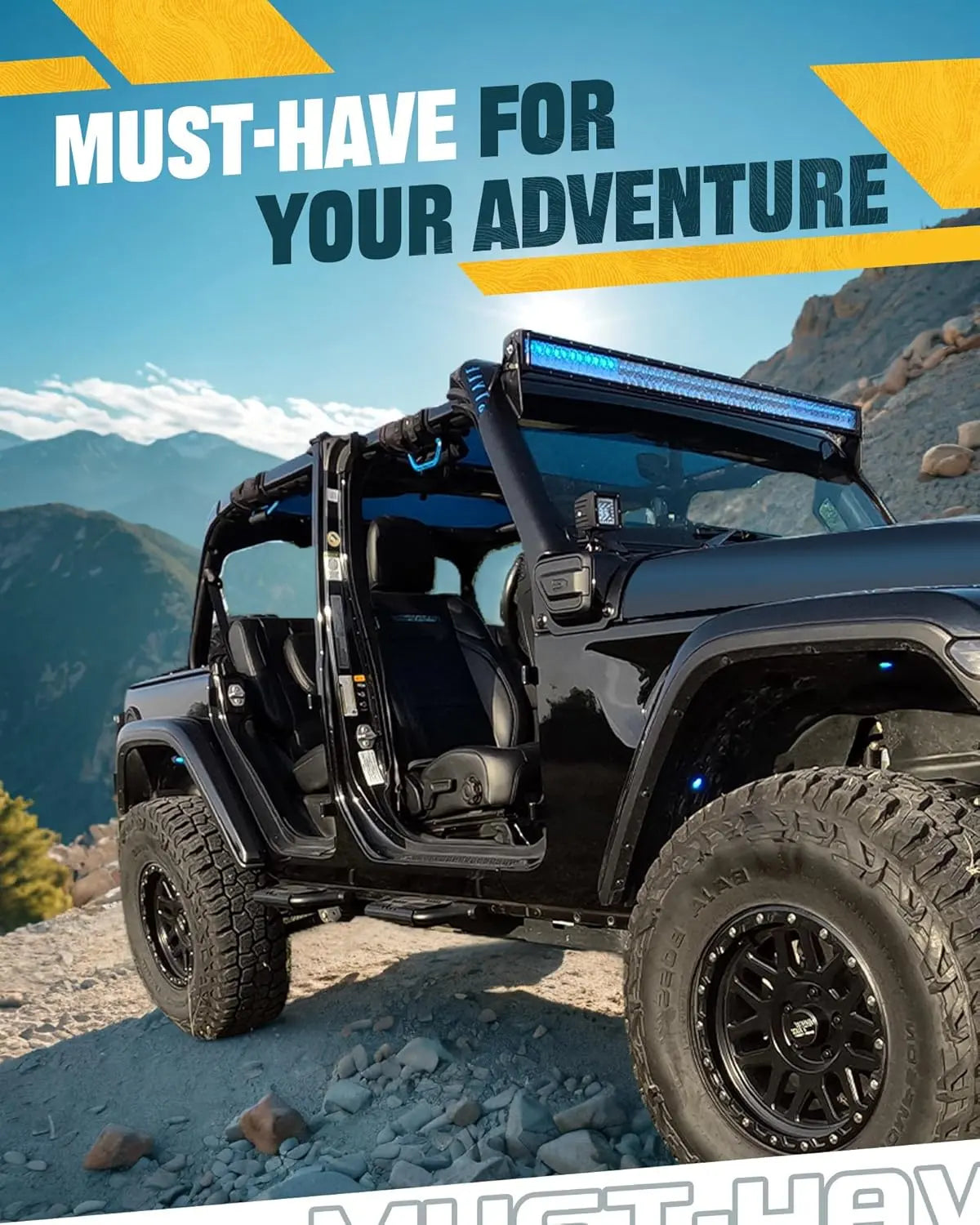 4X EZ Side Steps for 2007-2018 Jeep Wrangler JK-6