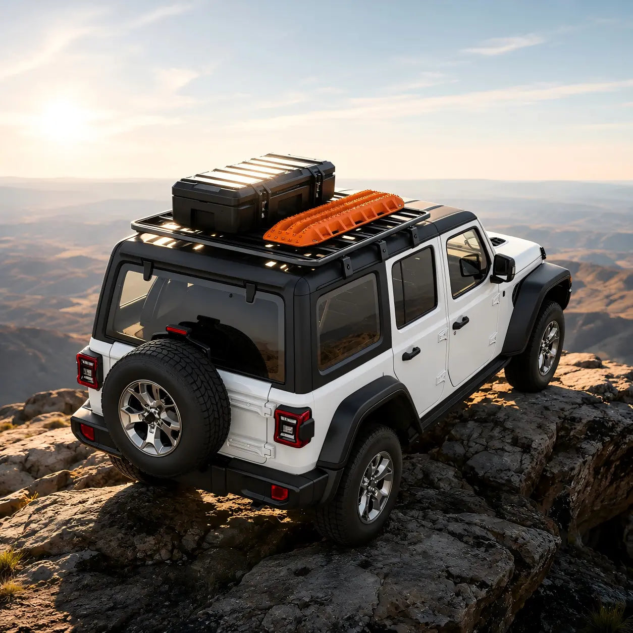 Trumgeta 56" x 82" Aluminum T-Slot Roof Rack Platform for Jeep Wrangler JL 2018–2026 -6