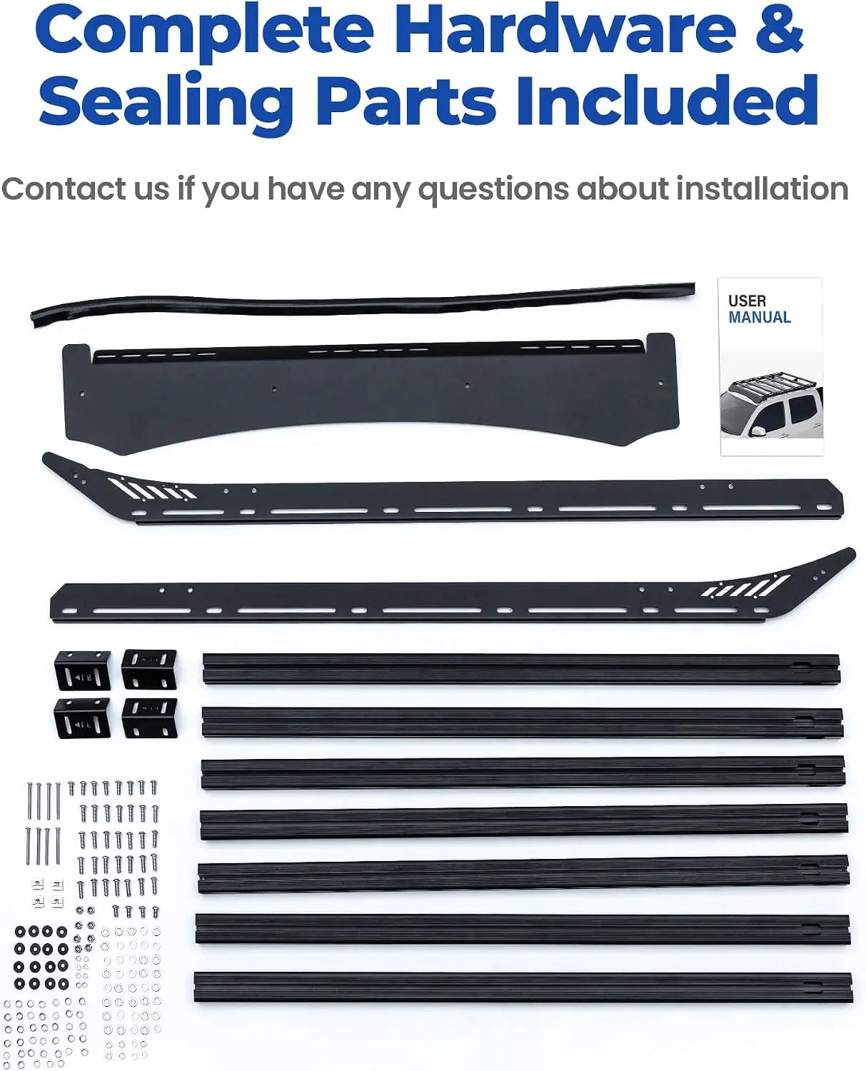 Trumgeta Heavy Duty Aluminum Roof Rack for 4th Gen Toyota Tacoma Double Cab 2024-2026 -6