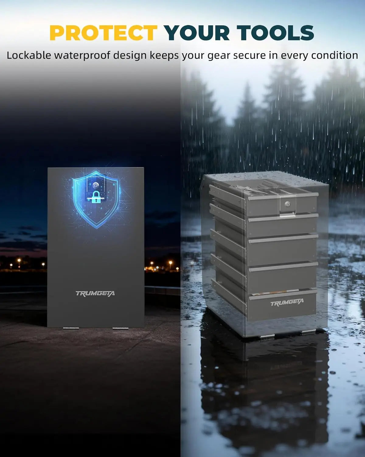 Steel Truck Bed Tool Box Fit for 2024–2026 Toyota Tacoma-13