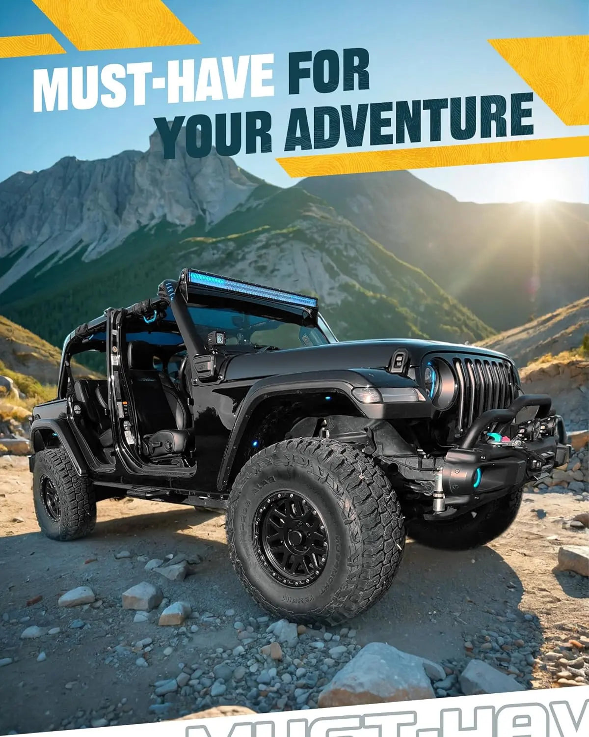2X EZ Side Steps for 2018-2024 Jeep Wrangler JL-7