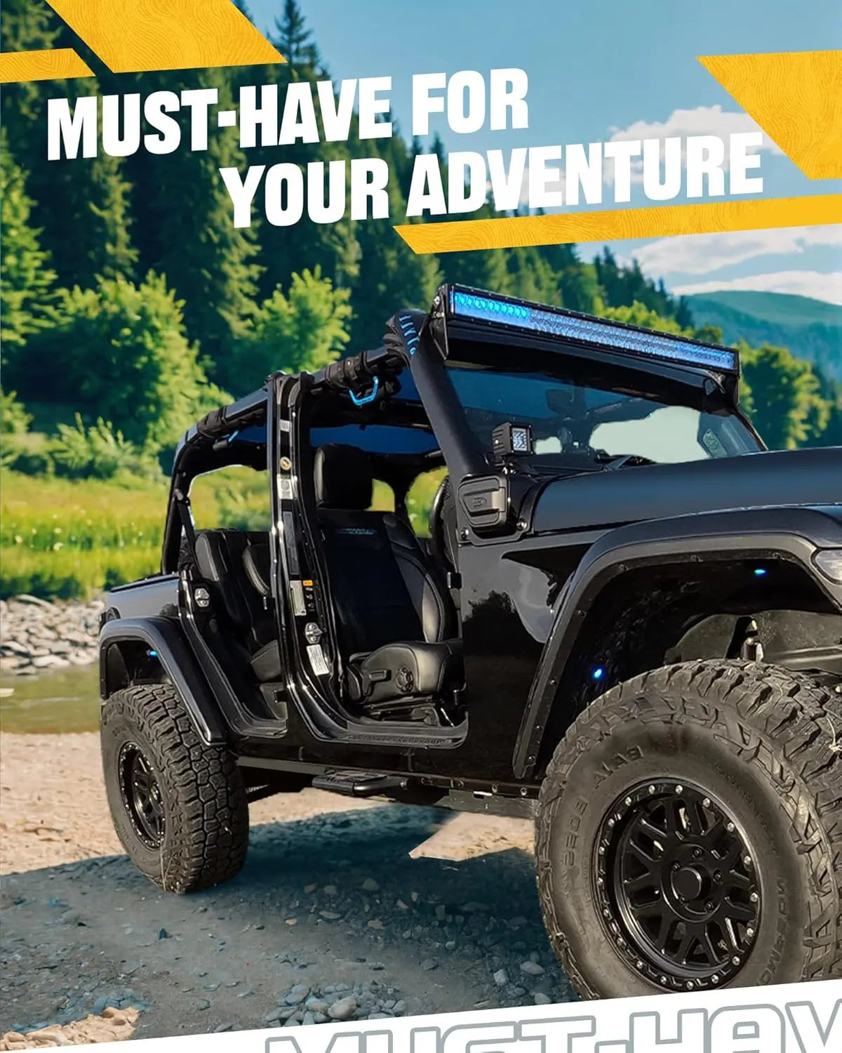 2X EZ Side Steps for 2007-2018 Jeep Wrangler JK-7