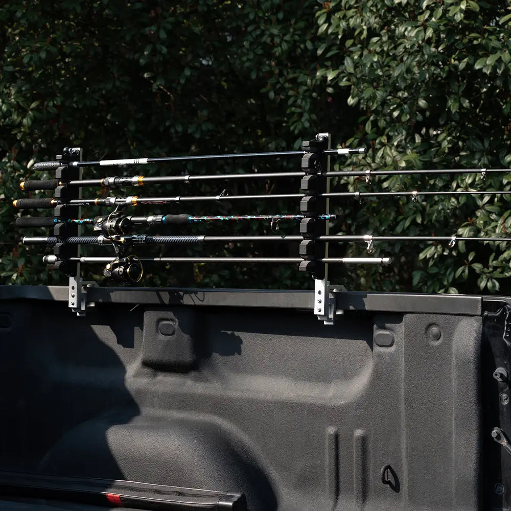 Aluminum Clamp on Fly Fishing Rod Holders for Truck Bed-4