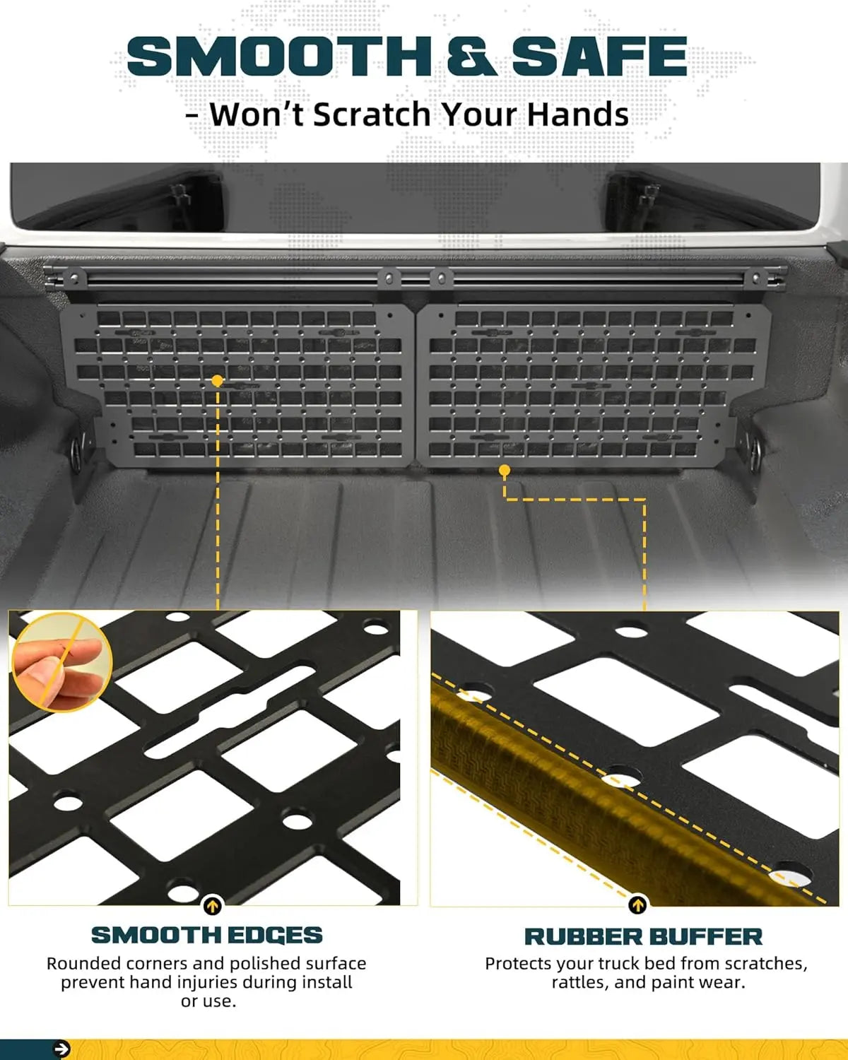 Heavy-Duty Side Bed MOLLE Panel Fit for 2014-2018 Chevy Silverado-6