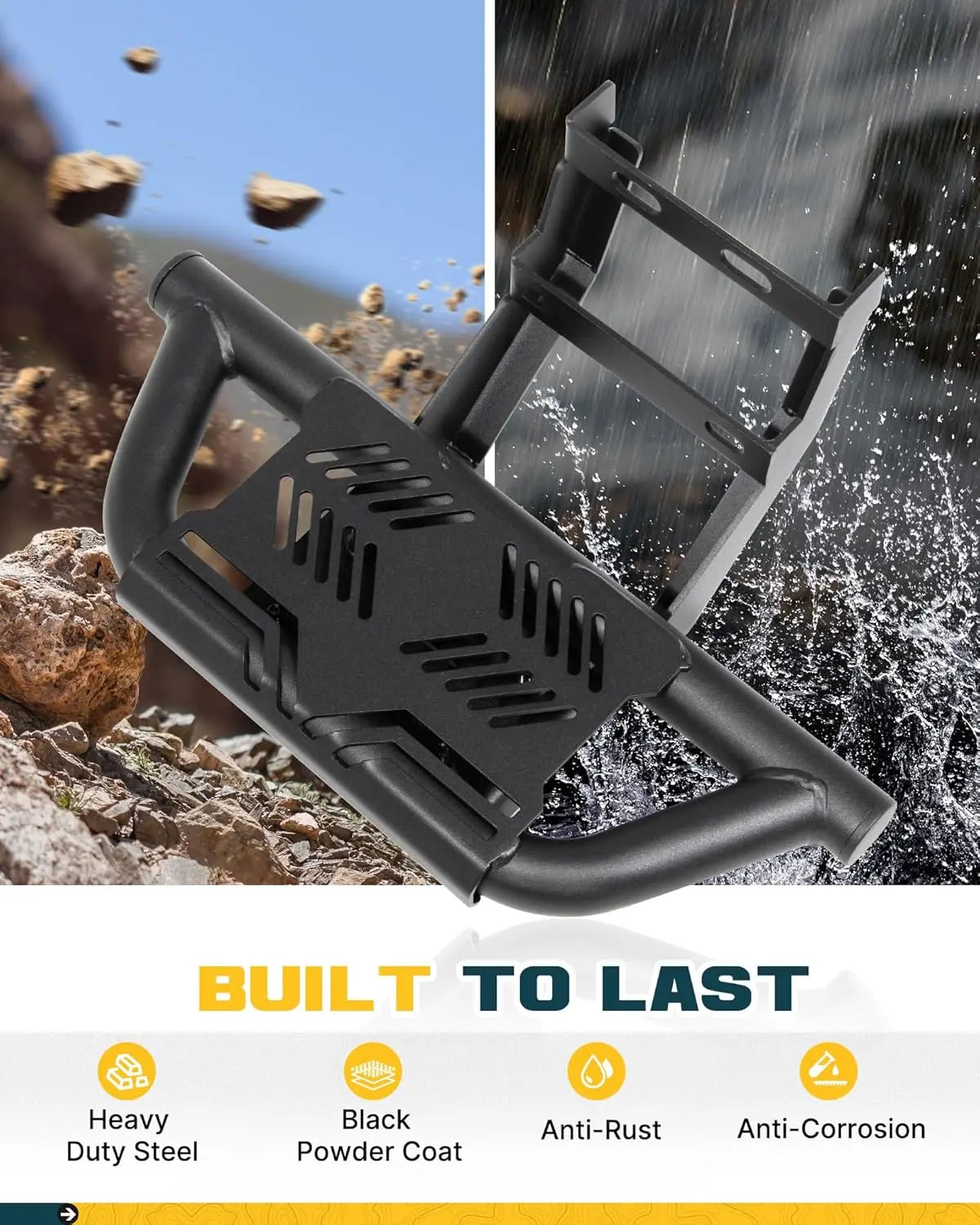 4PCS EZ Side Steps for Dodge RAM 1500 Crew Cab 2019-2026-6